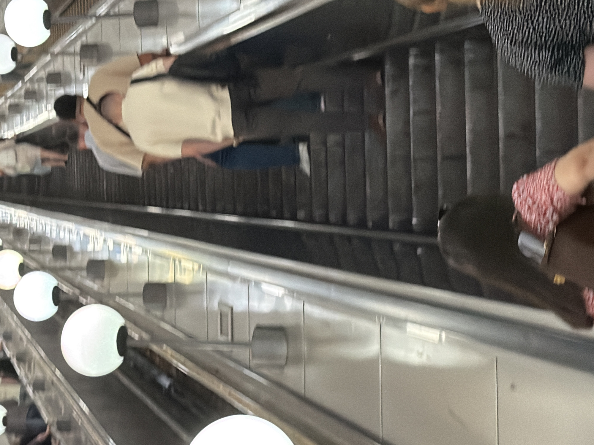 Morning commute across an ornate urban metro system