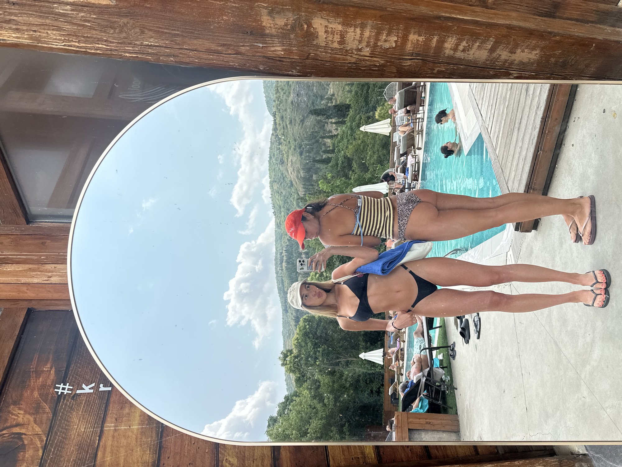 Lazy summer morning at a Tbilisi pool spot