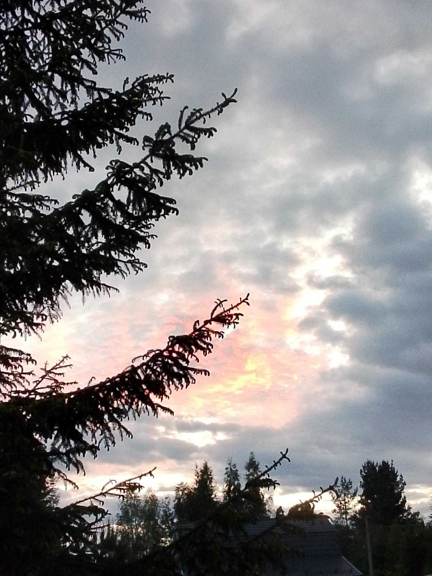Sunset documented in 1-Go Maya, Russia with colorful clouds