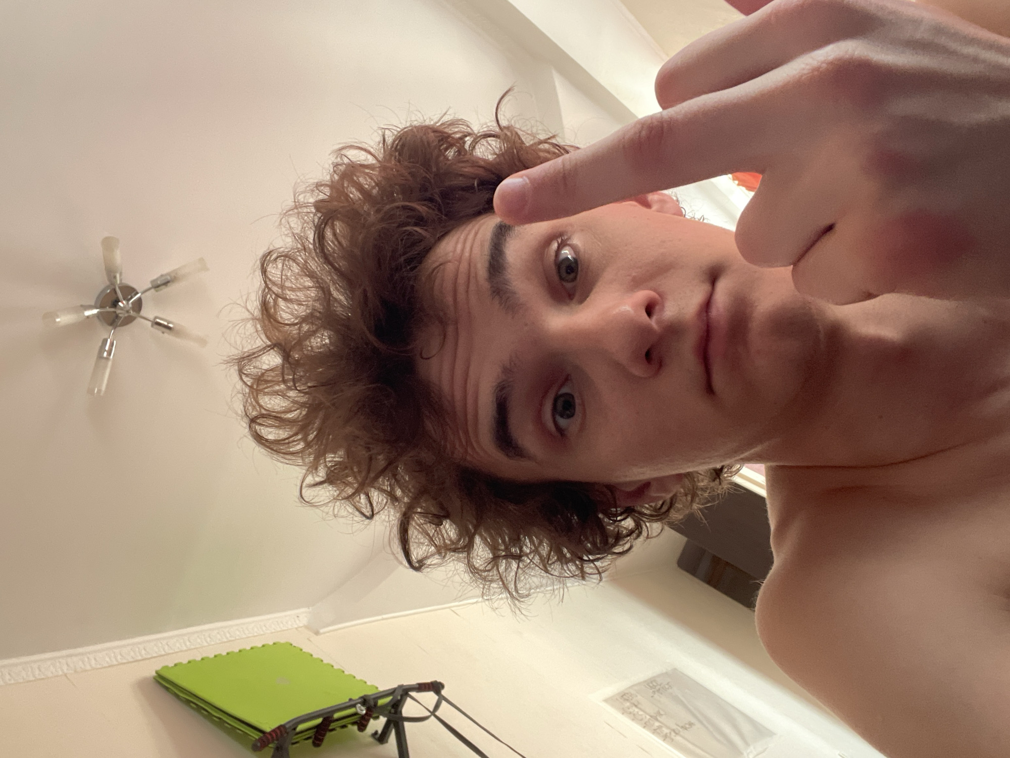 Bedroom selfie session in Krasnoyarsk, multiple angles