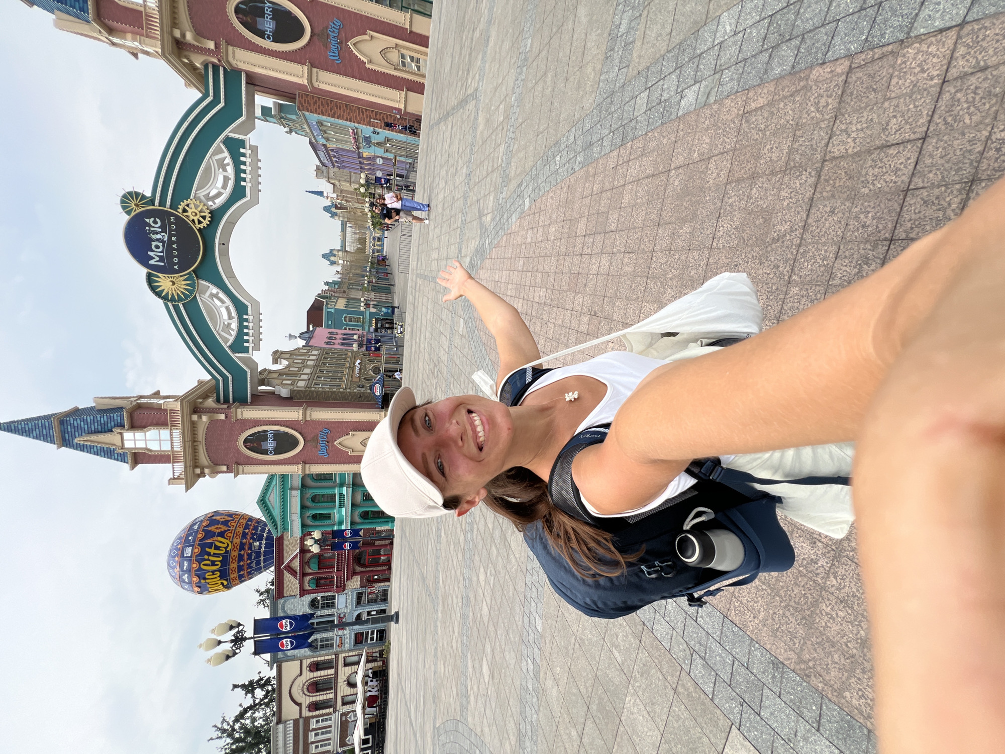 Snapshots around Magic City theme park entrance in Tashkent