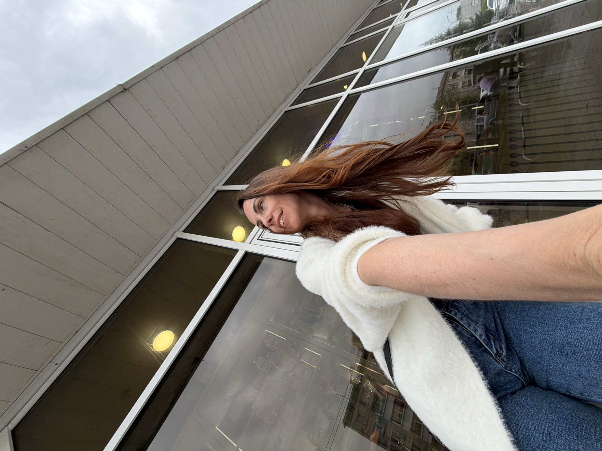 Women take casual selfies during morning outing in Birobidzhan