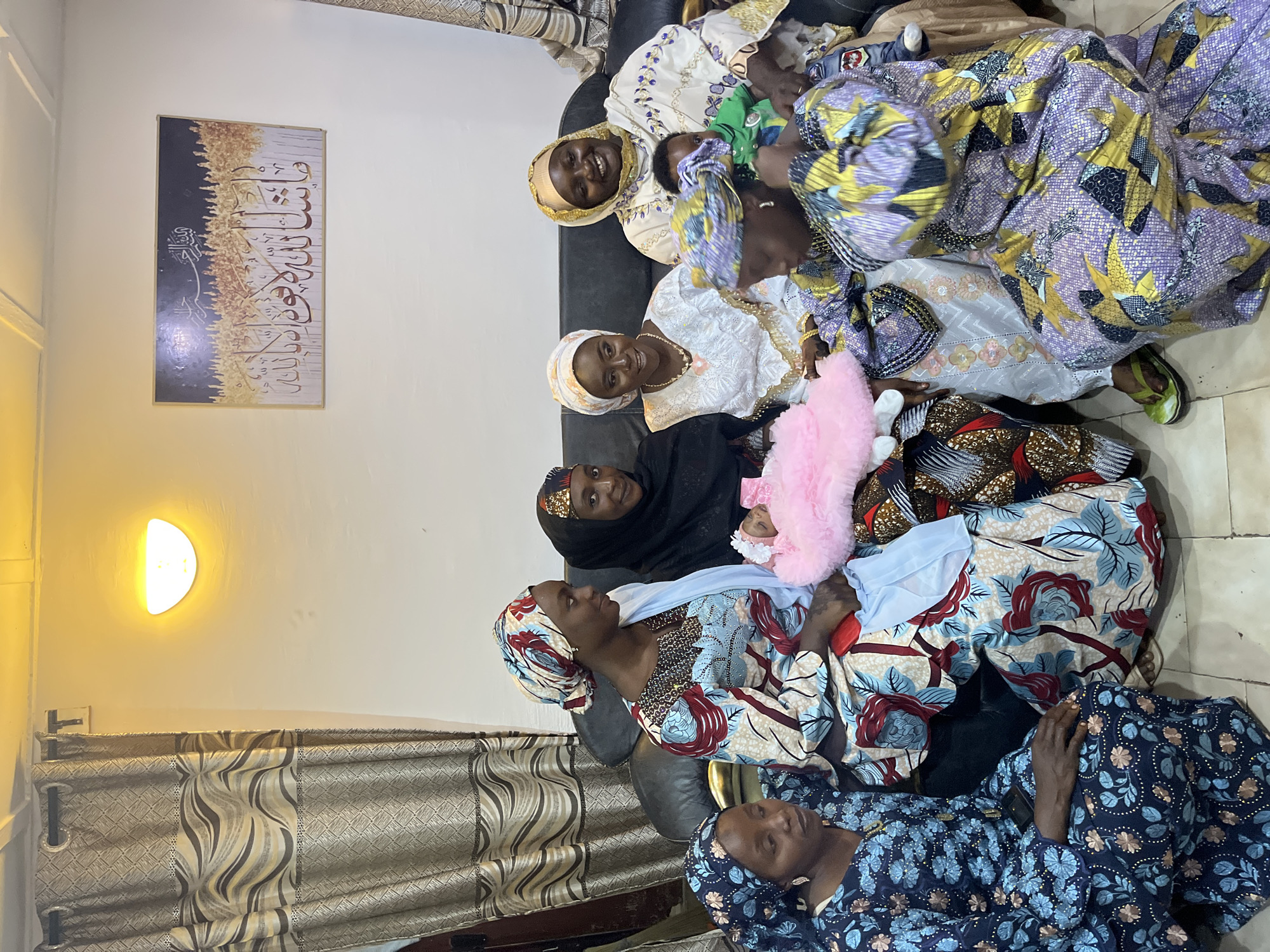 Traditional family celebration with newborn in Jos, Nigeria