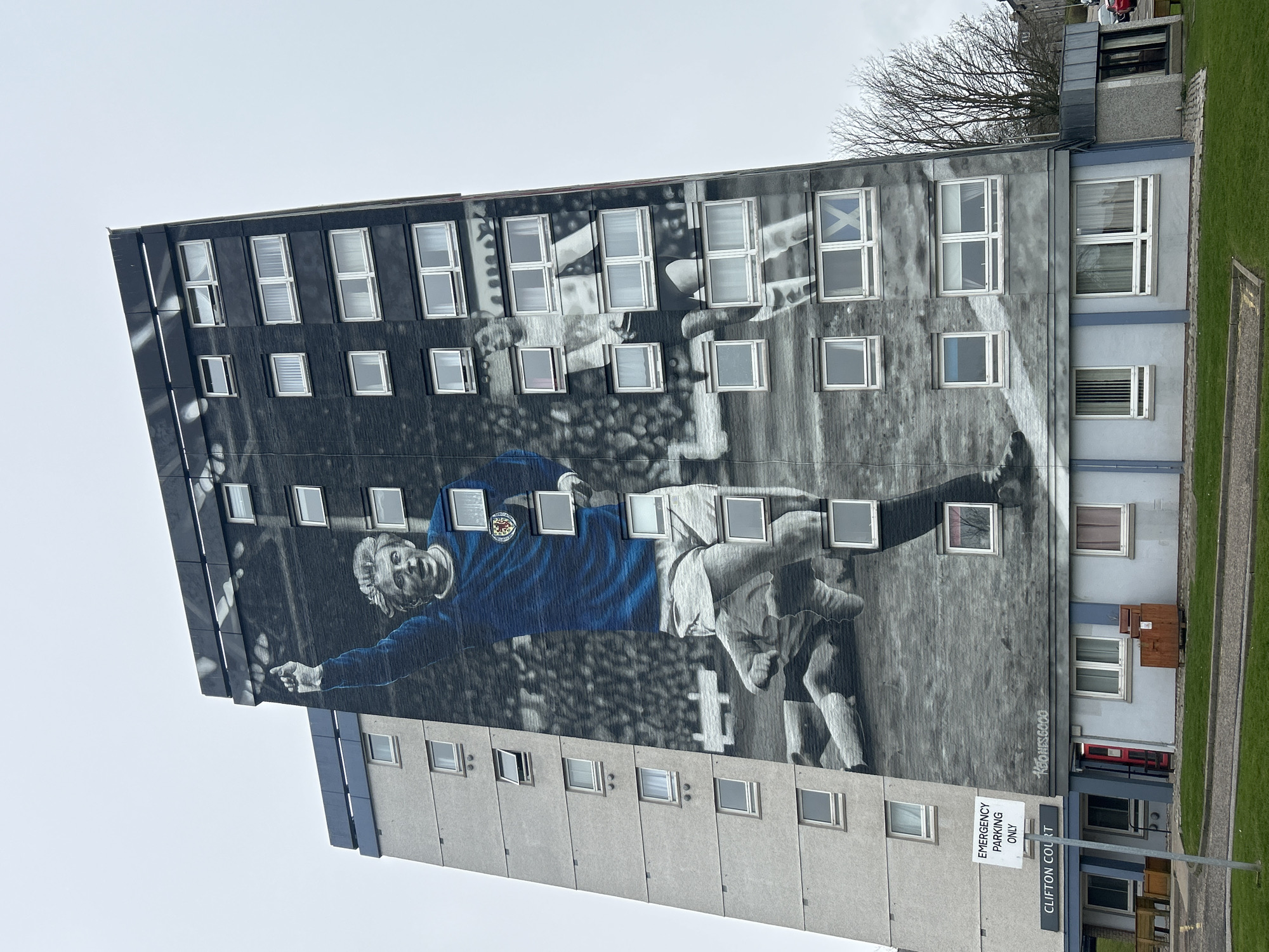 Football murals spotted on Aberdeen buildings