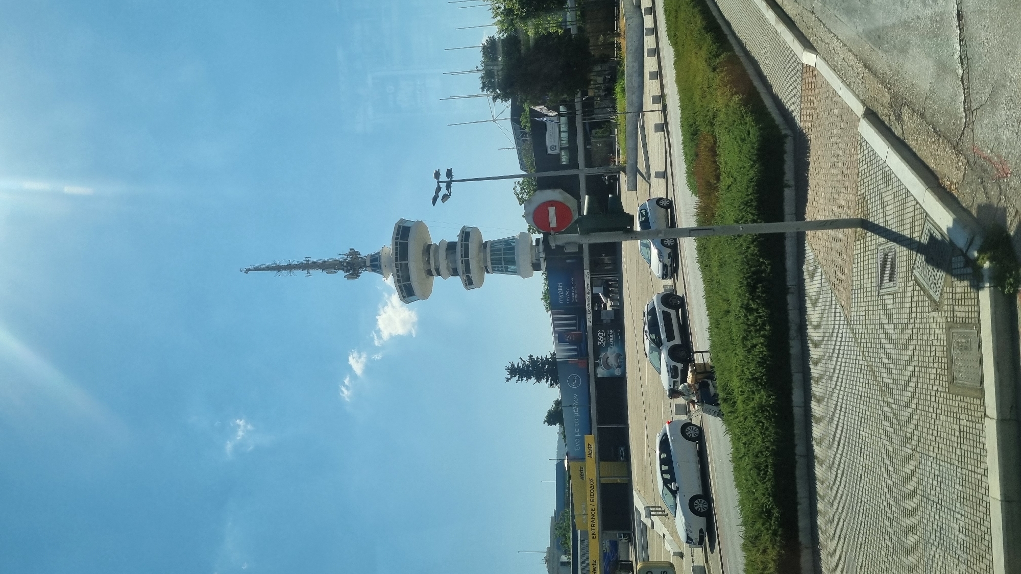 Thessaloniki's Roman landmarks and waterfront on a summer morning