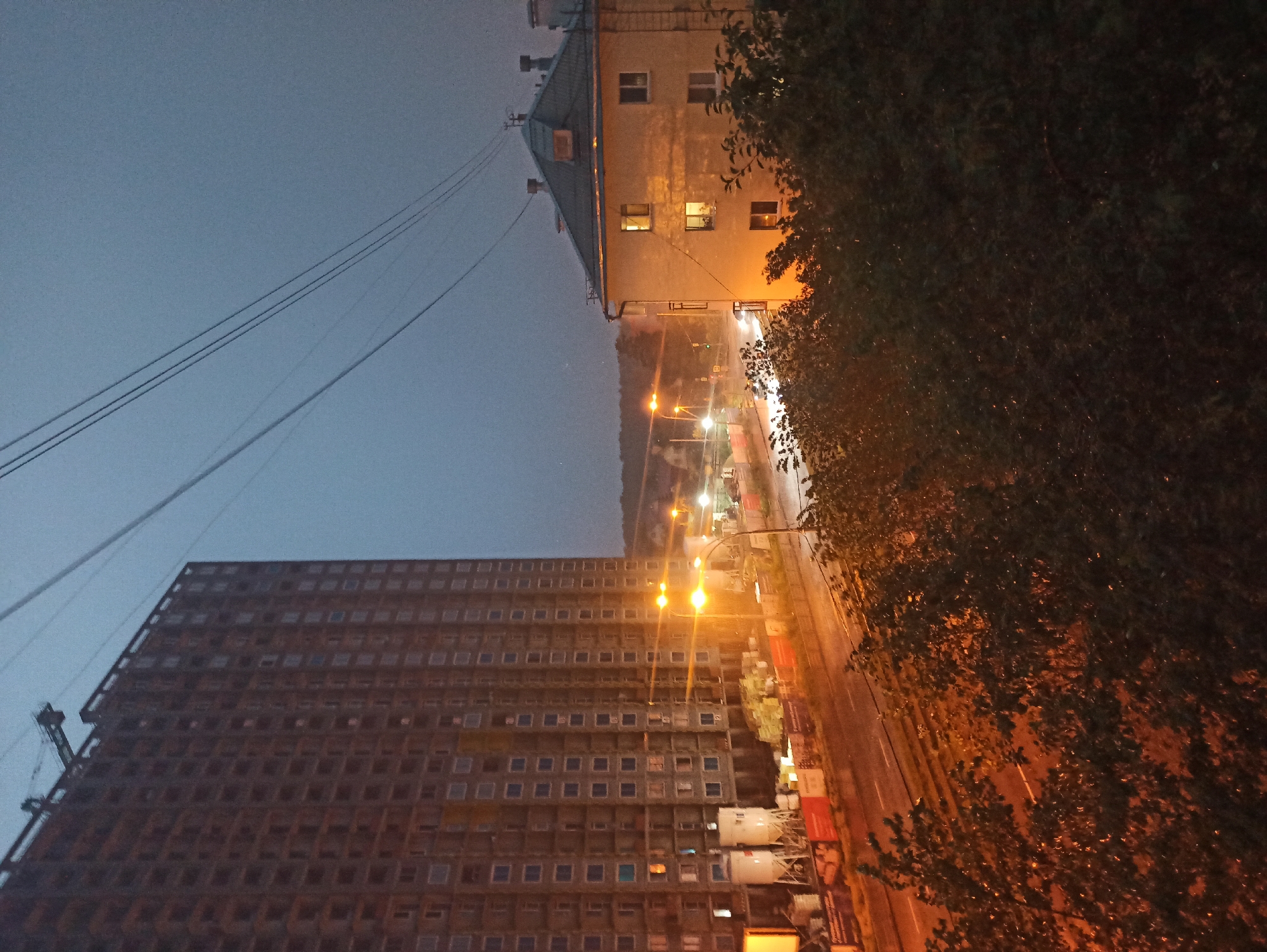 Stormy dusk settles over Yekaterinburg's urban skyline