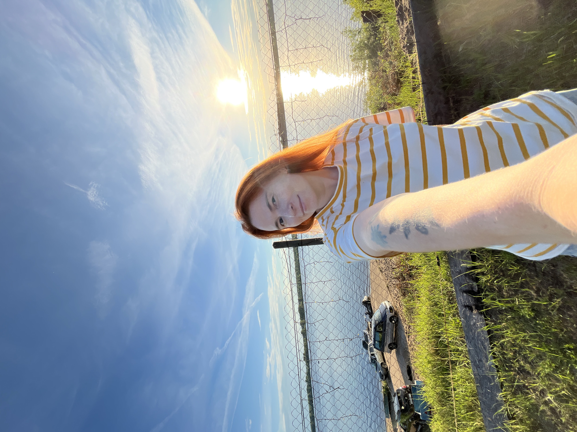 Fishing and riverside hangouts on the Kama, summer afternoon