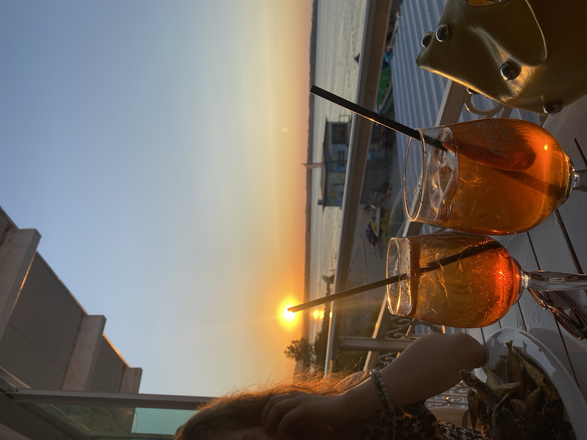 Sunset drinks and nail art on a Sozopol balcony