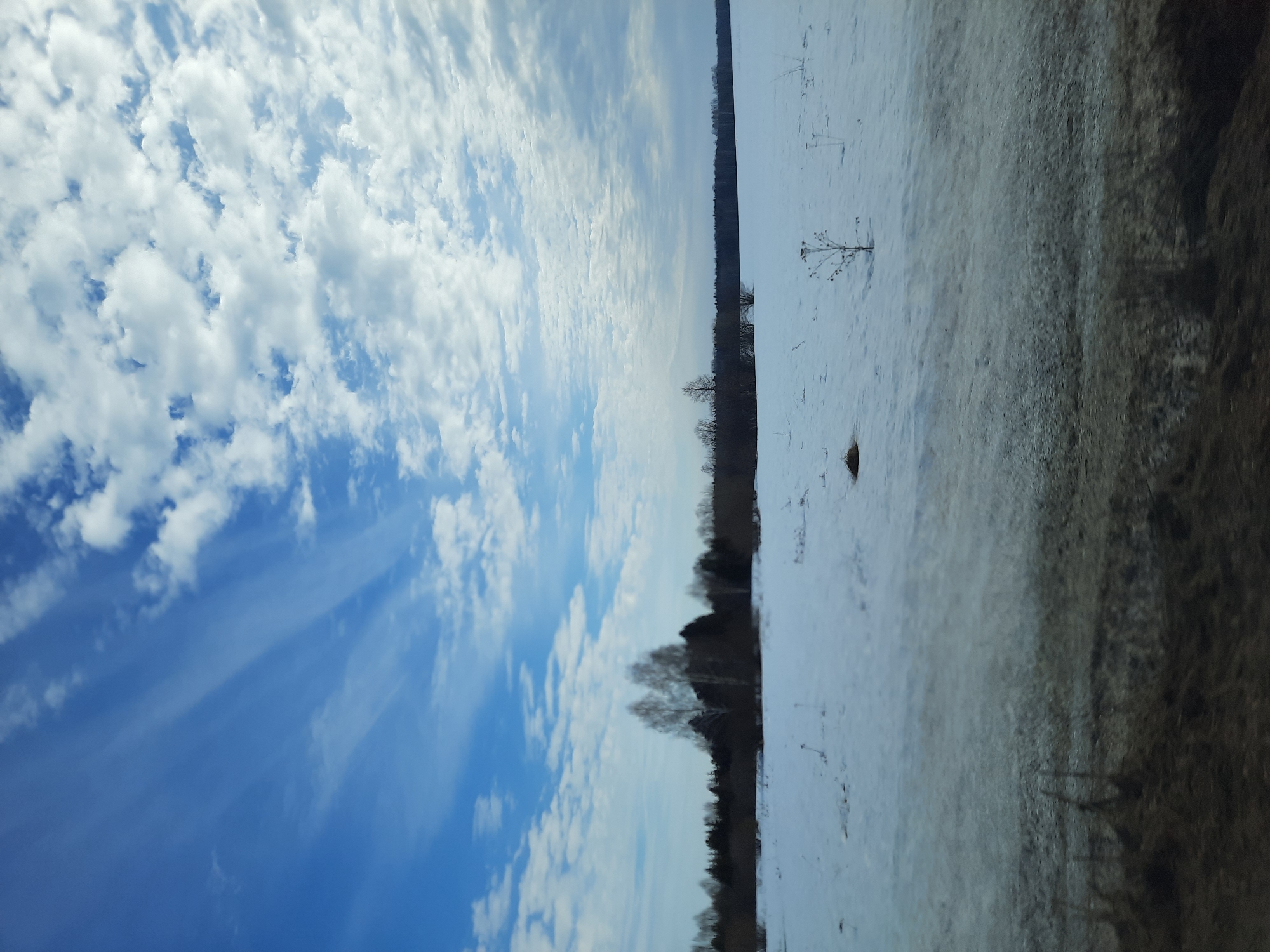 Winter landscape scenes documented in Krasnogorskoye, Russia