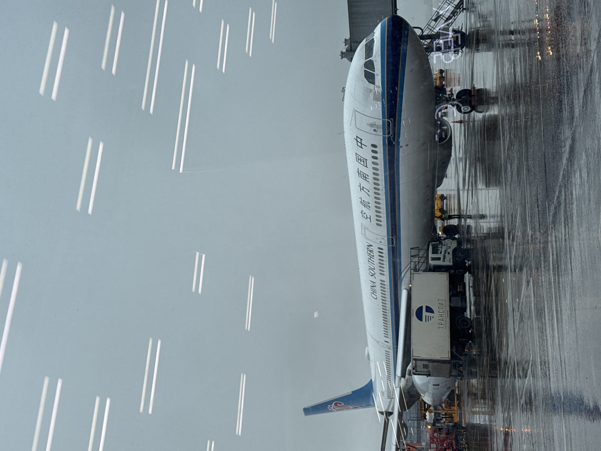 China Southern aircraft spotted at Khimki airport in Russia