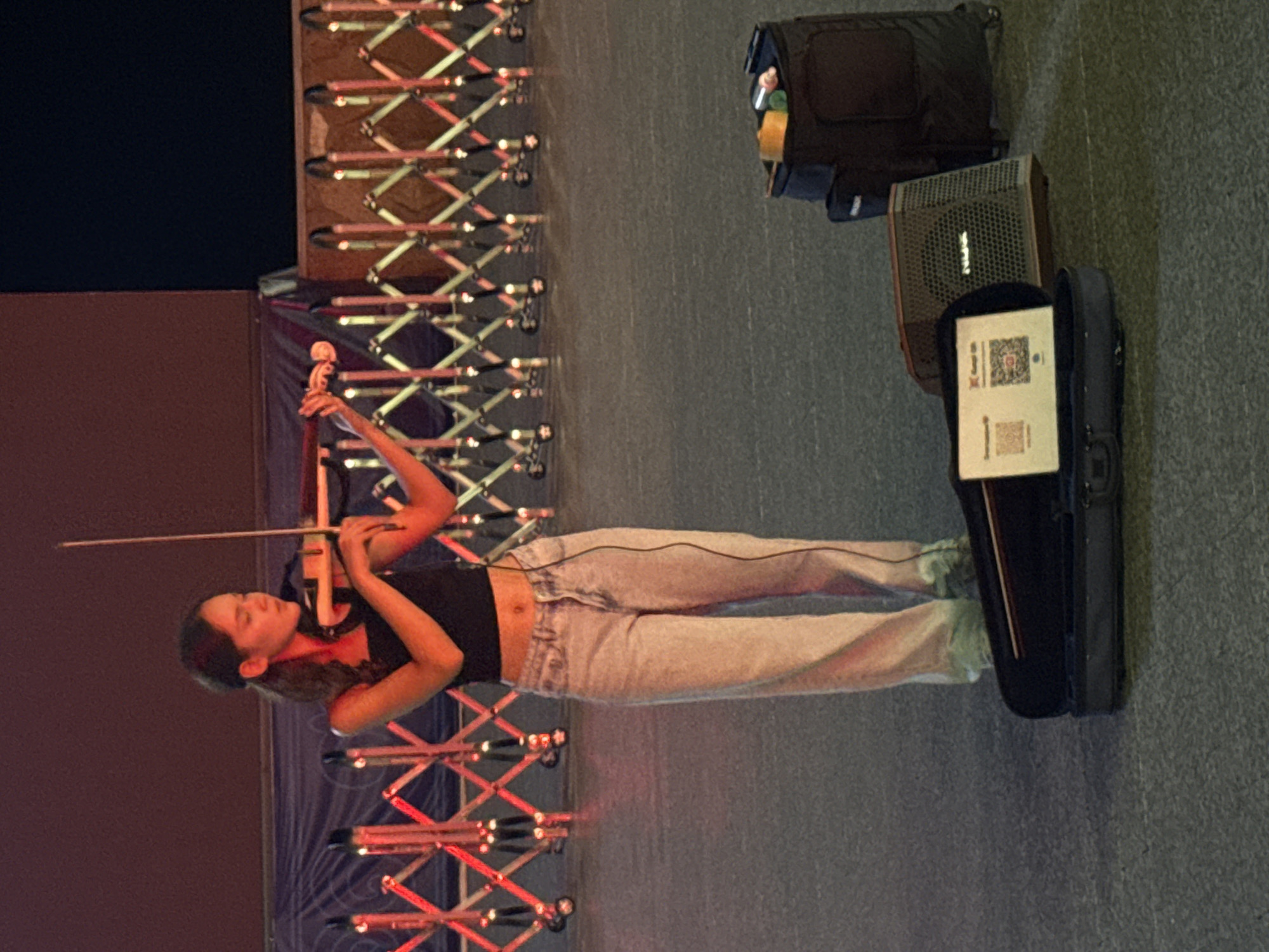 Live music and street performances at a Pavlodar evening event