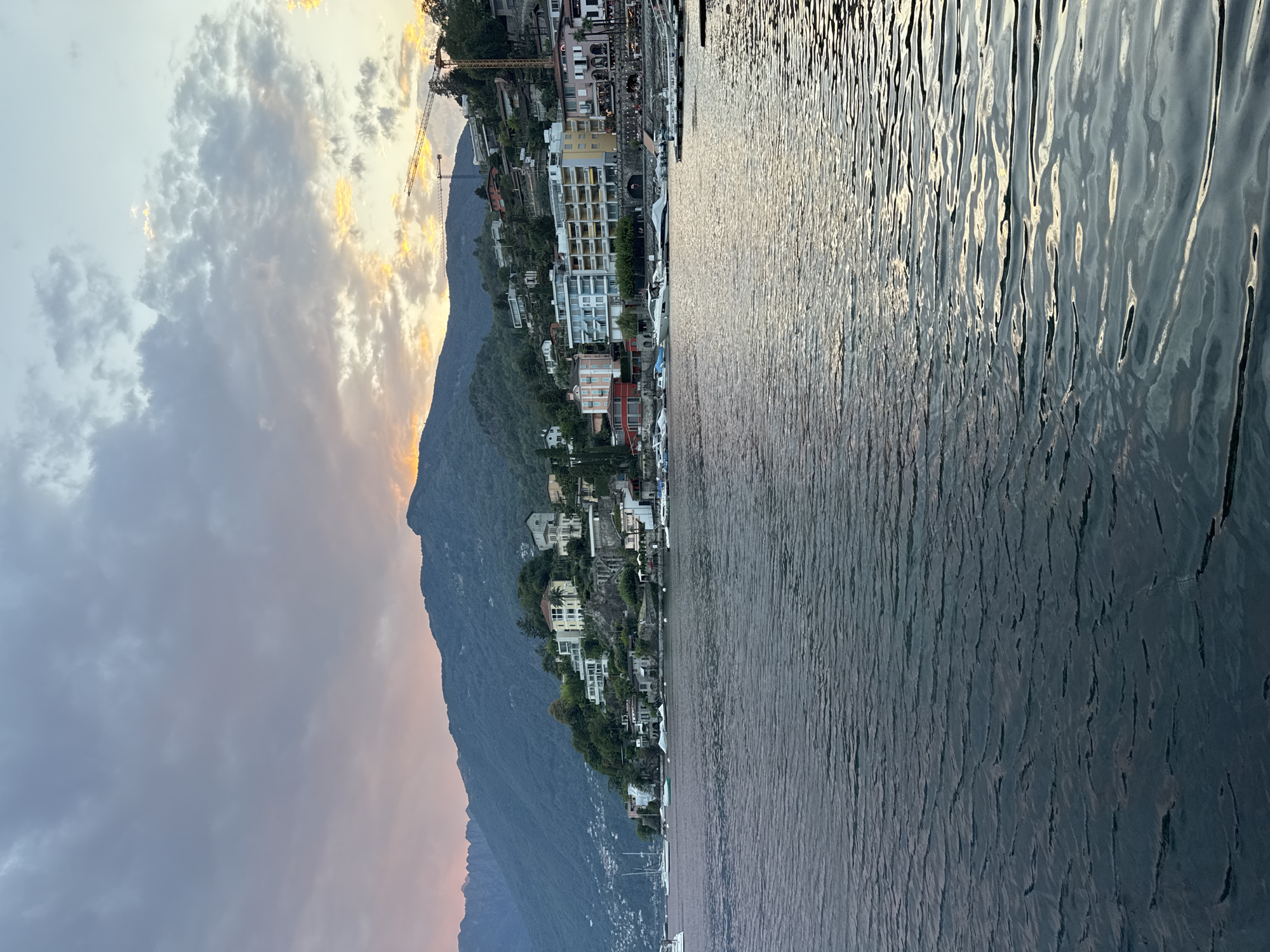 Golden hour on Lake Maggiore's Ascona waterfront