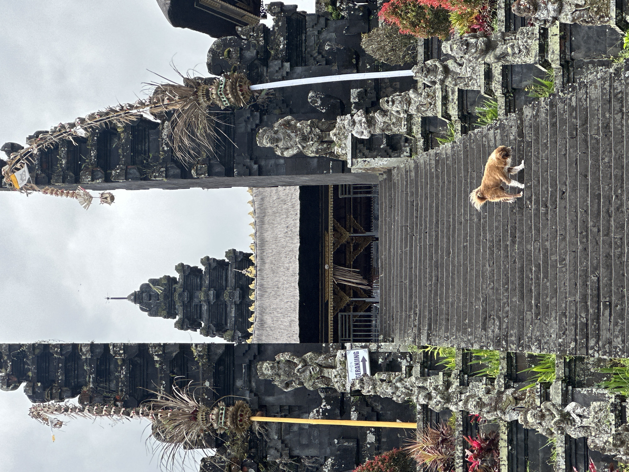 Morning temple visits documented at Balinese Hindu complex