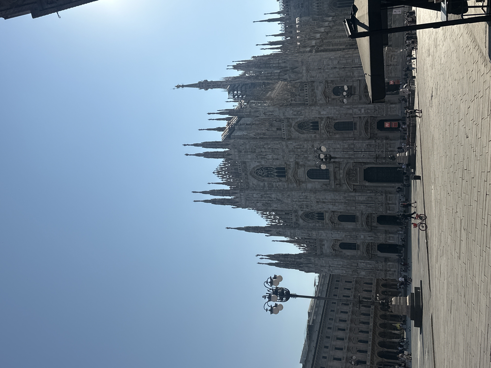 Morning light on Milan's Duomo district and Galleria