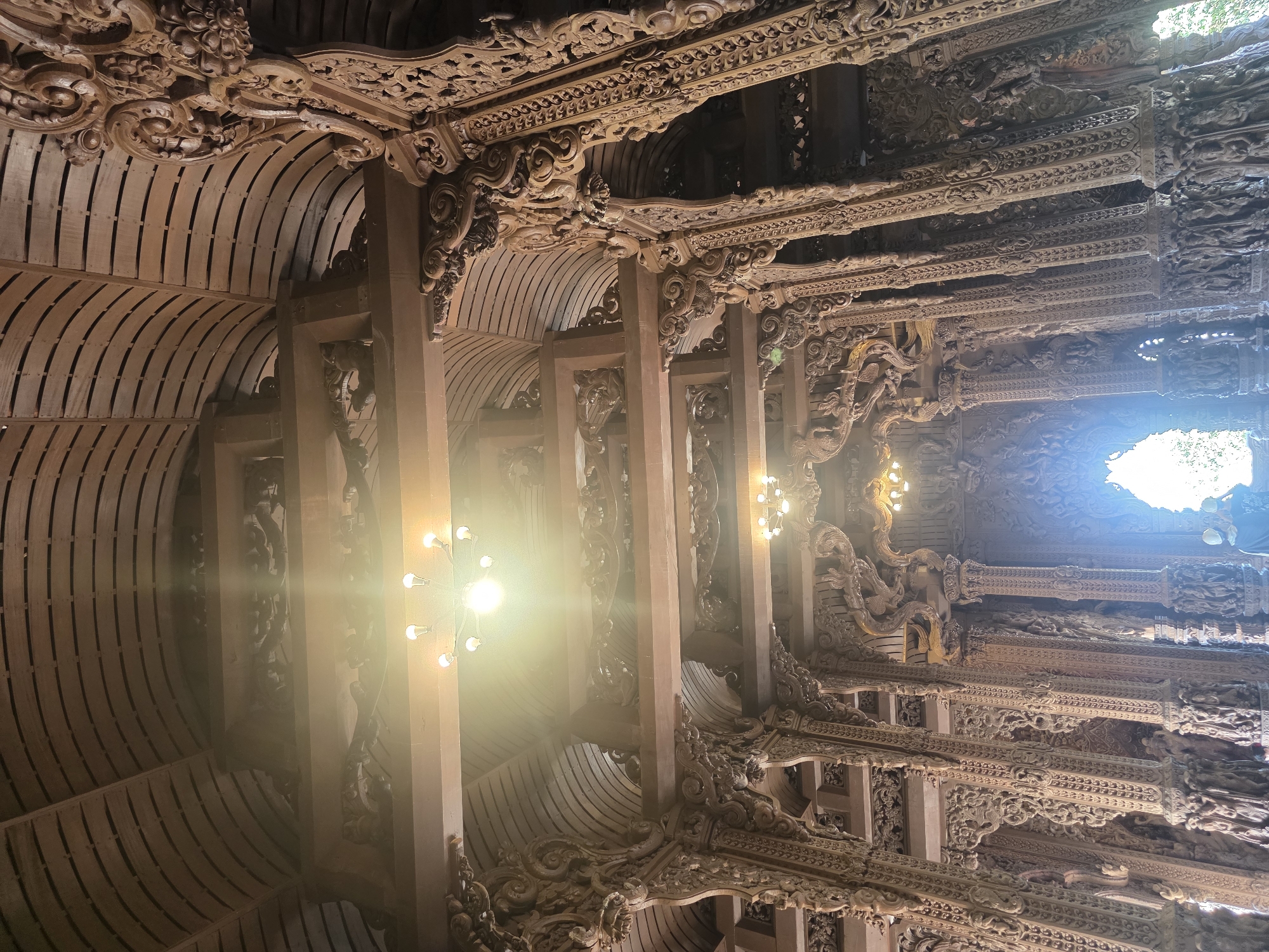 Inside Pattaya's massive all-wooden temple, the Sanctuary of Truth
