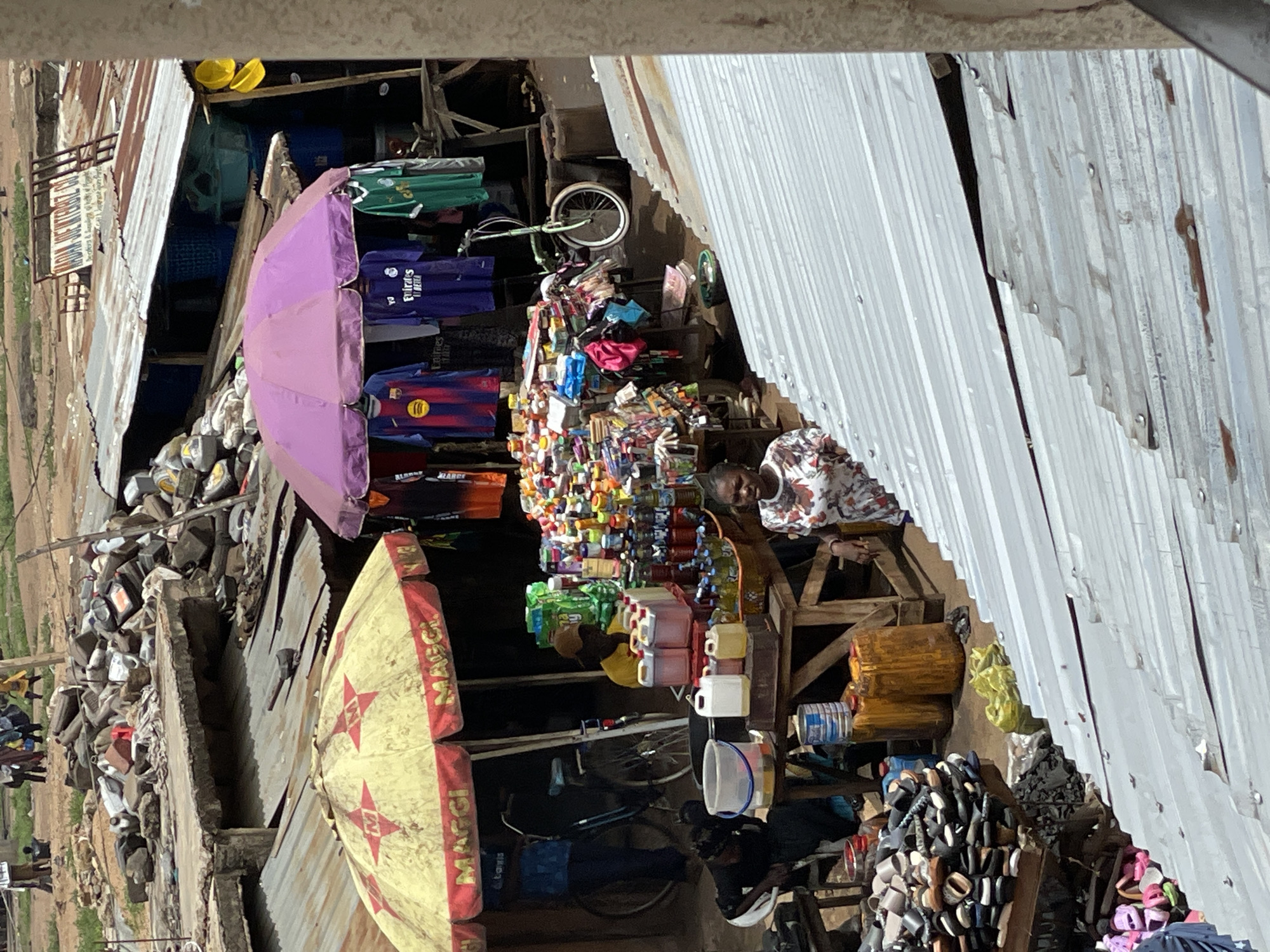 Daily street life documented in Bukuru marketplace, Nigeria