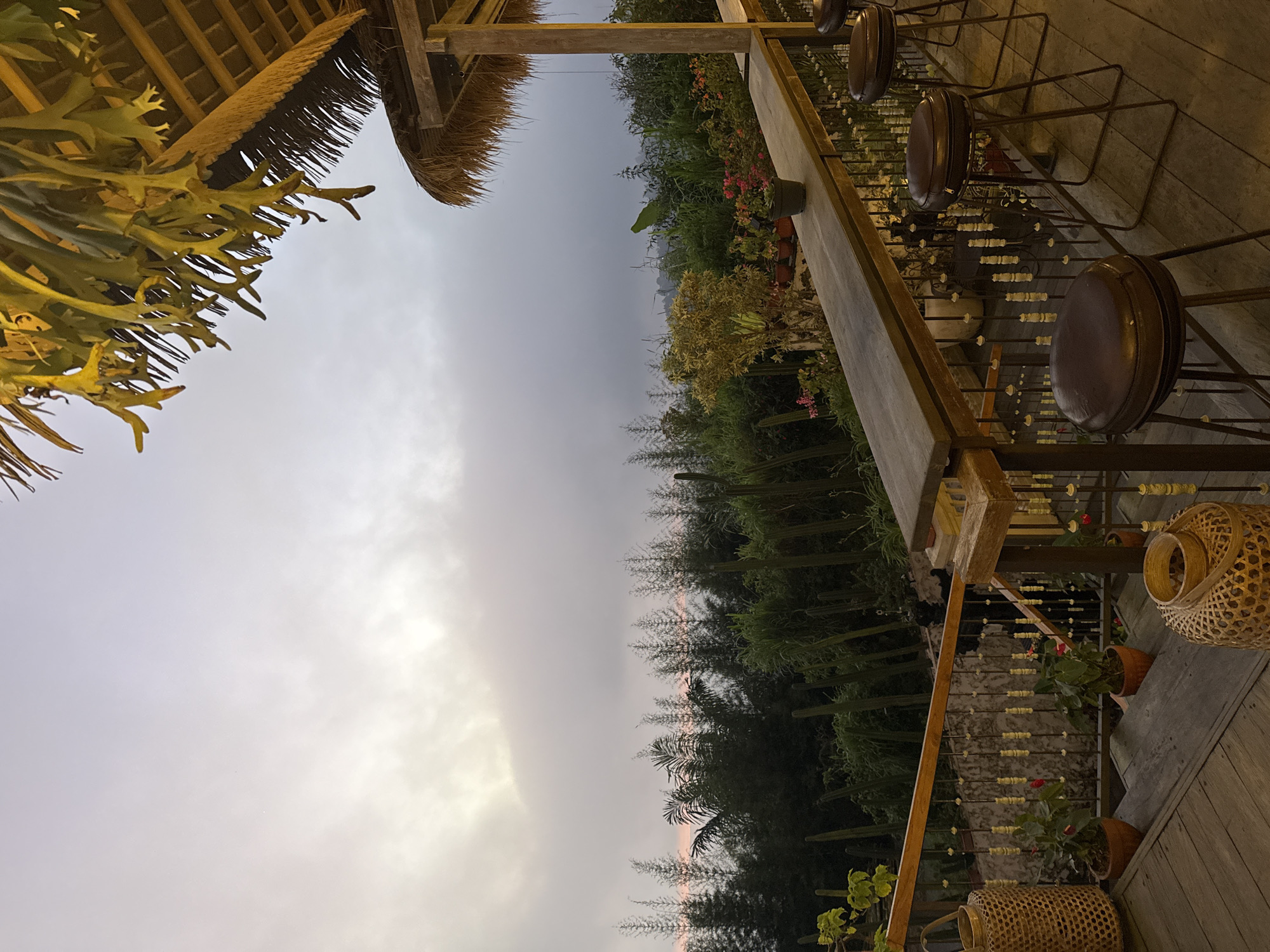 Traditional thatched roof restaurant documented in Banjar, Indonesia