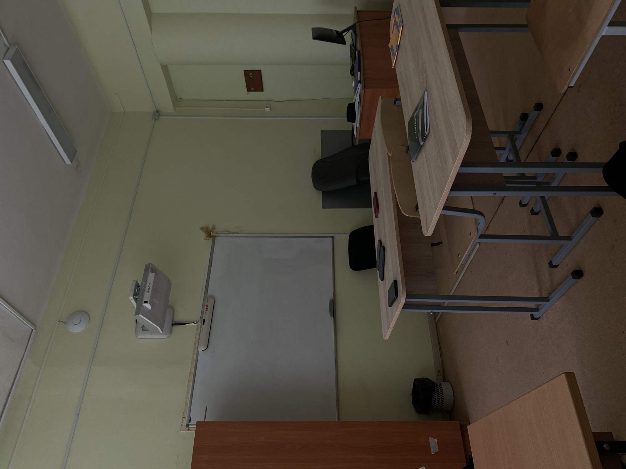 Empty classroom documented in Kazan, Russia