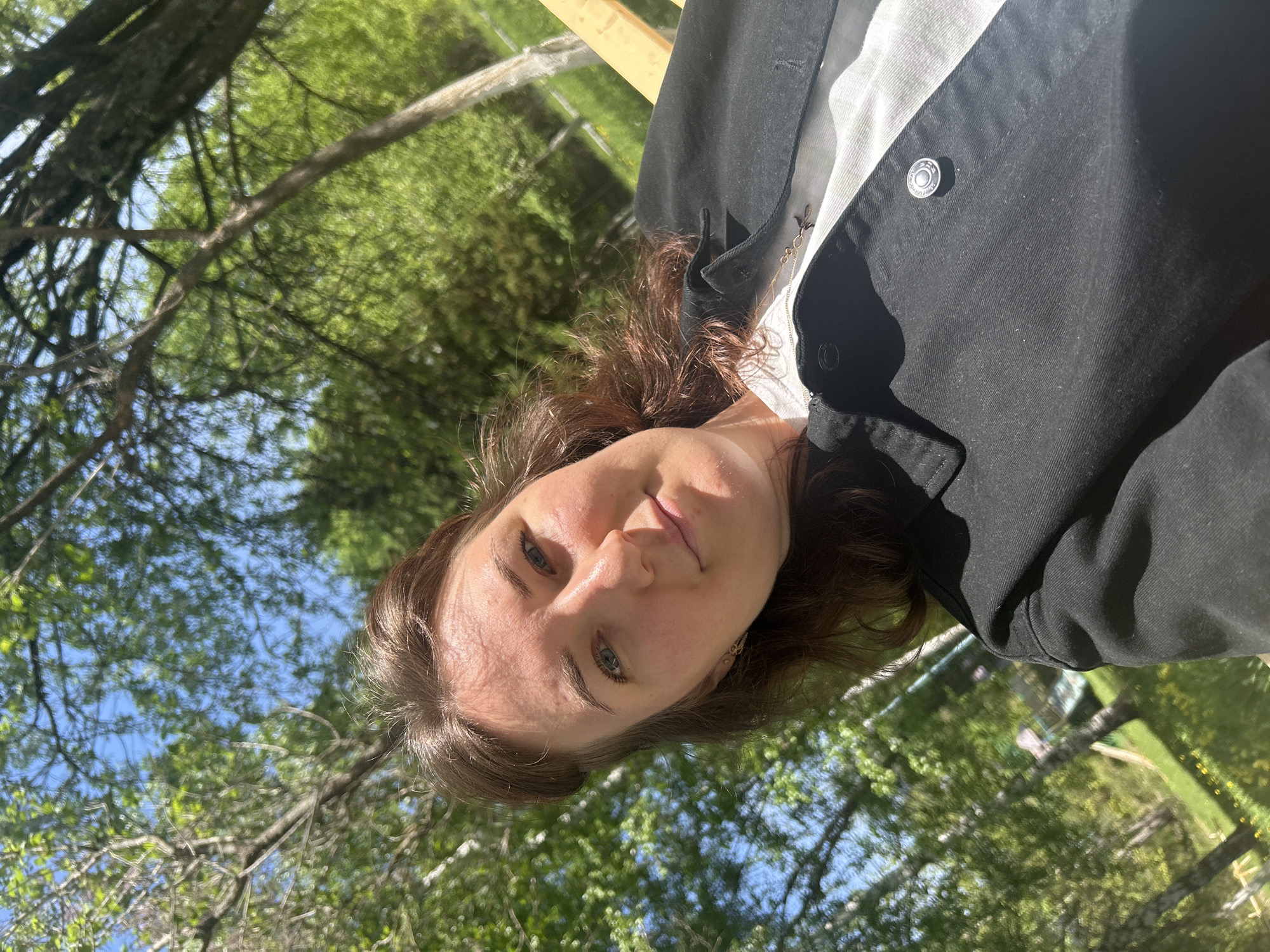 Morning park scenes documented in Noviy, Russia