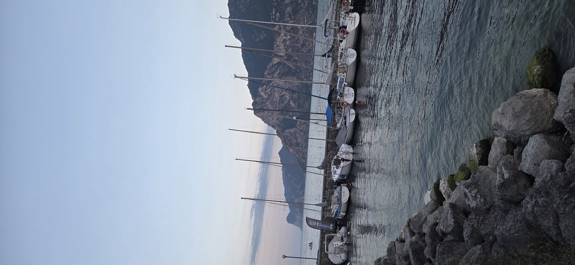 Morning scenes along Torbole's Lake Garda waterfront