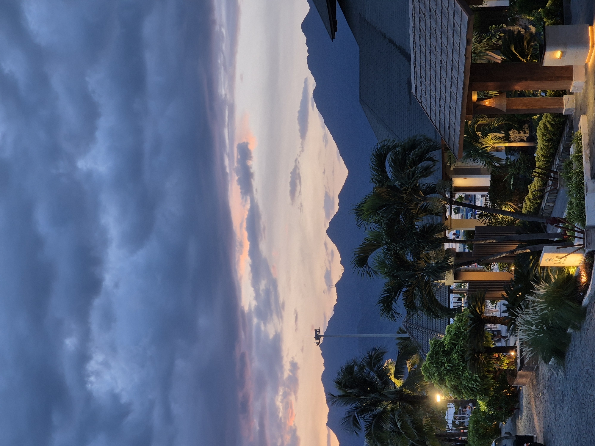 Sunset evening at a Da Nang beachfront resort