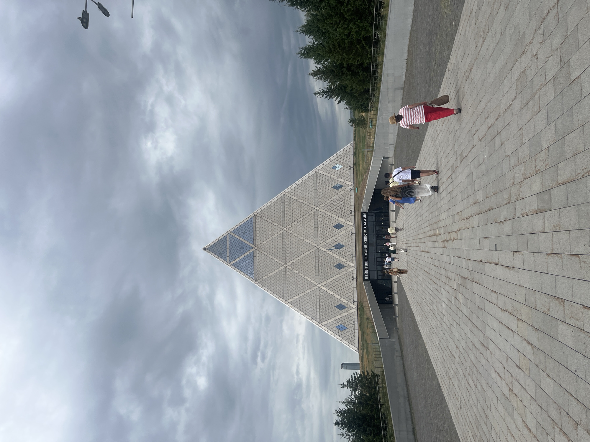 Landmark tour through central Astana on a June morning
