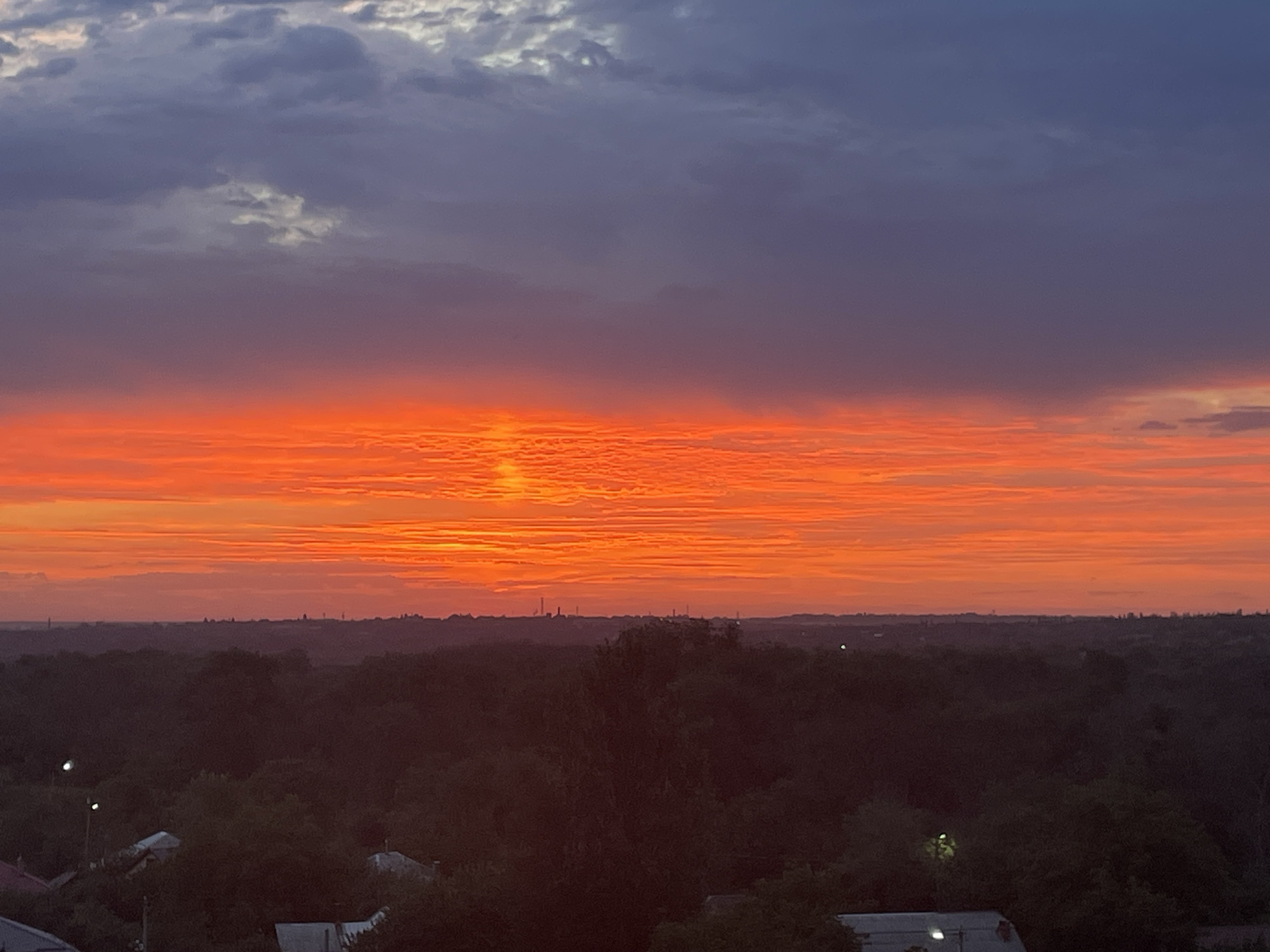 Novocherkassk sunset, multiple angles, July night