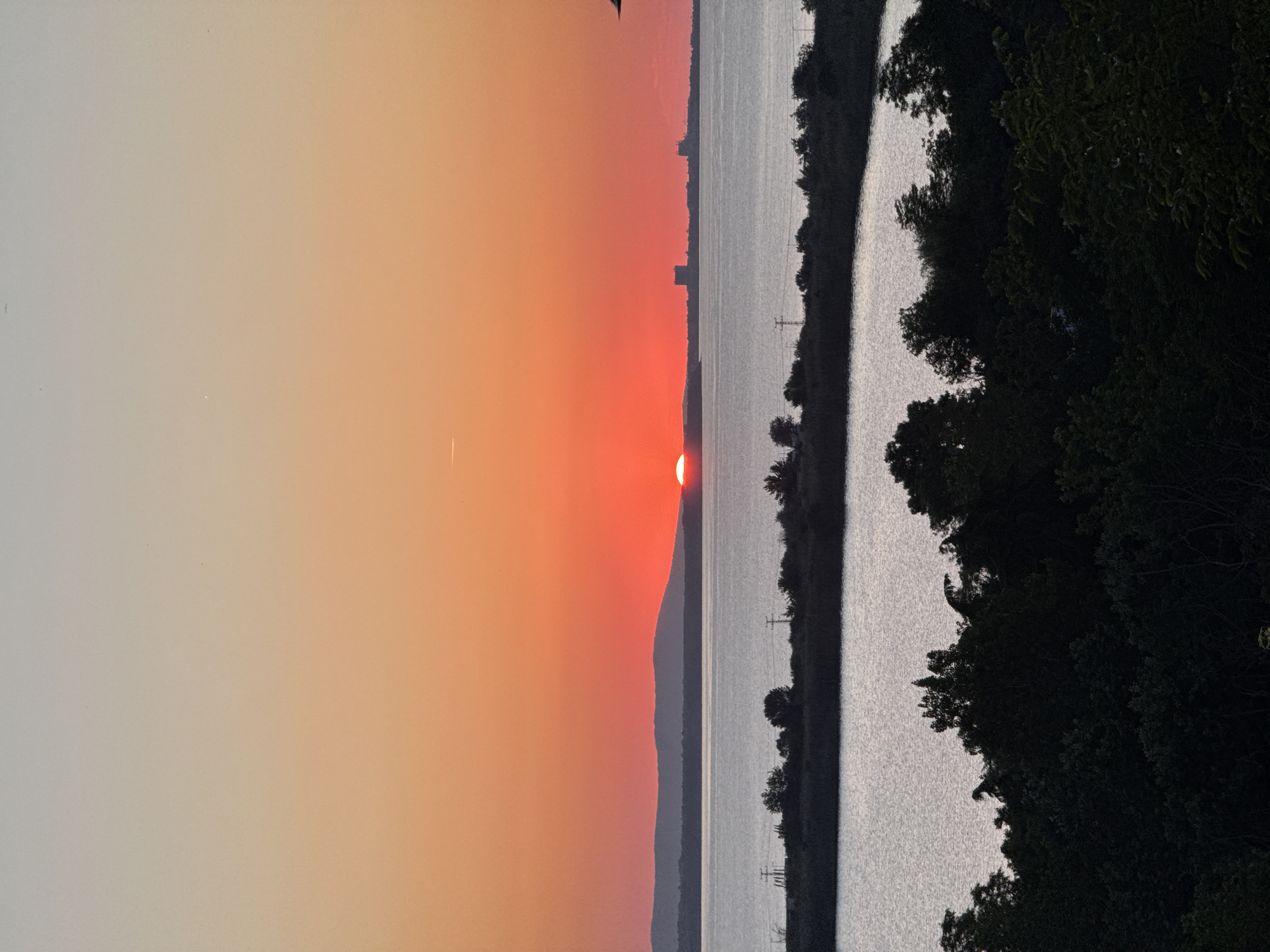 Sunset over Burgas Bay captured from multiple vantage points