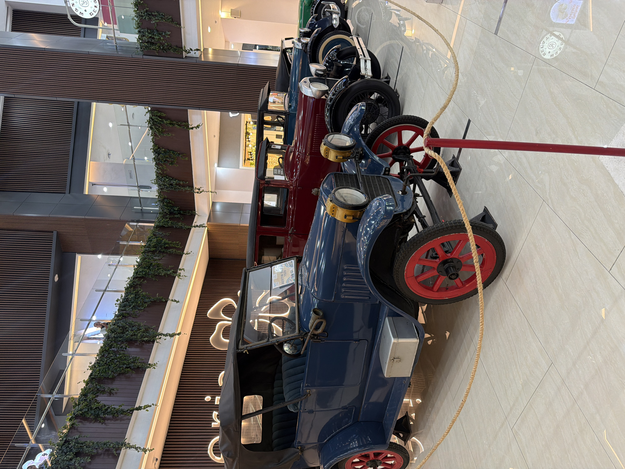 Vintage car exhibition displays classic automobiles in Kuta Indonesia