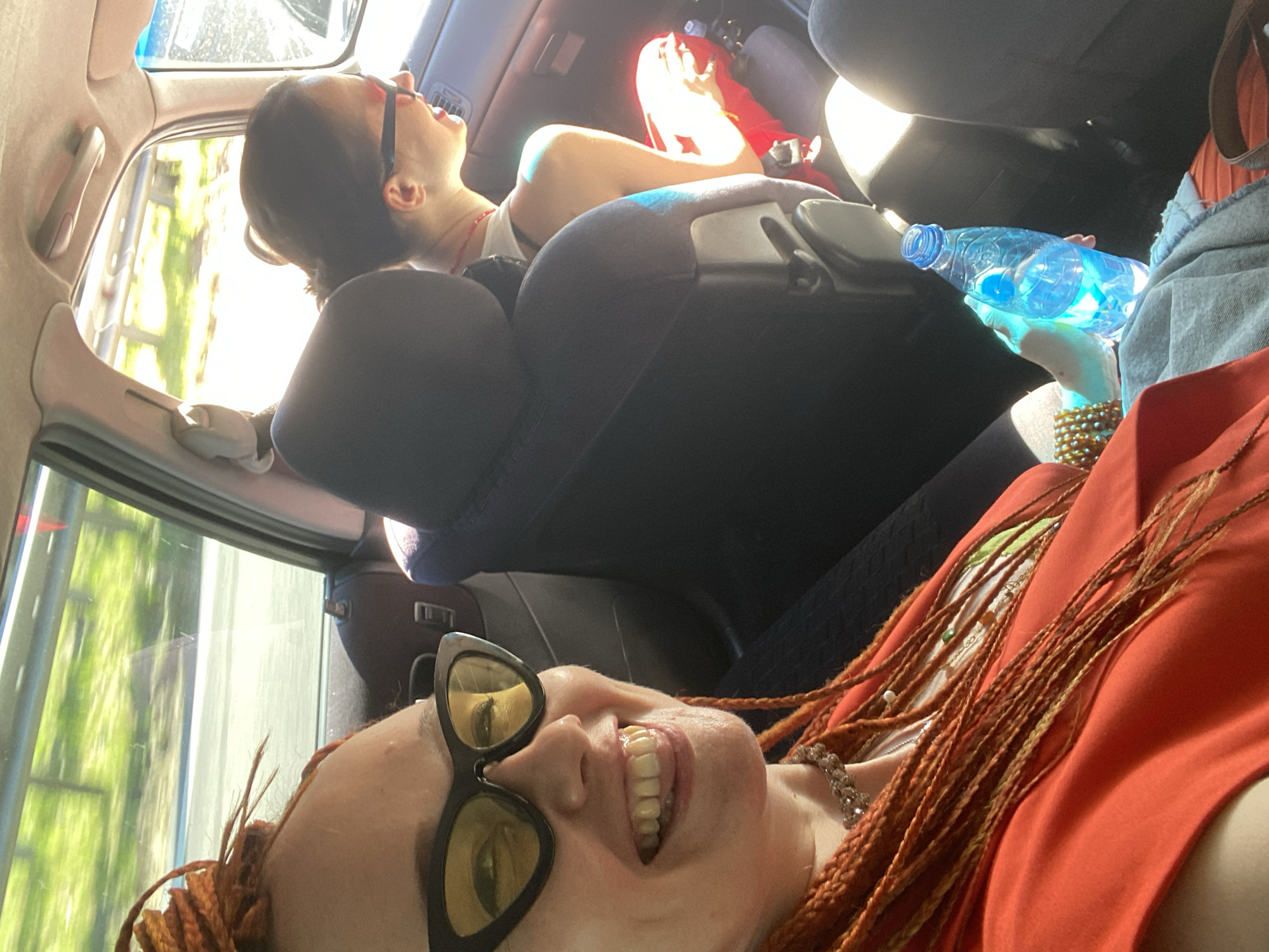 Two women observed traveling by car in Sochi