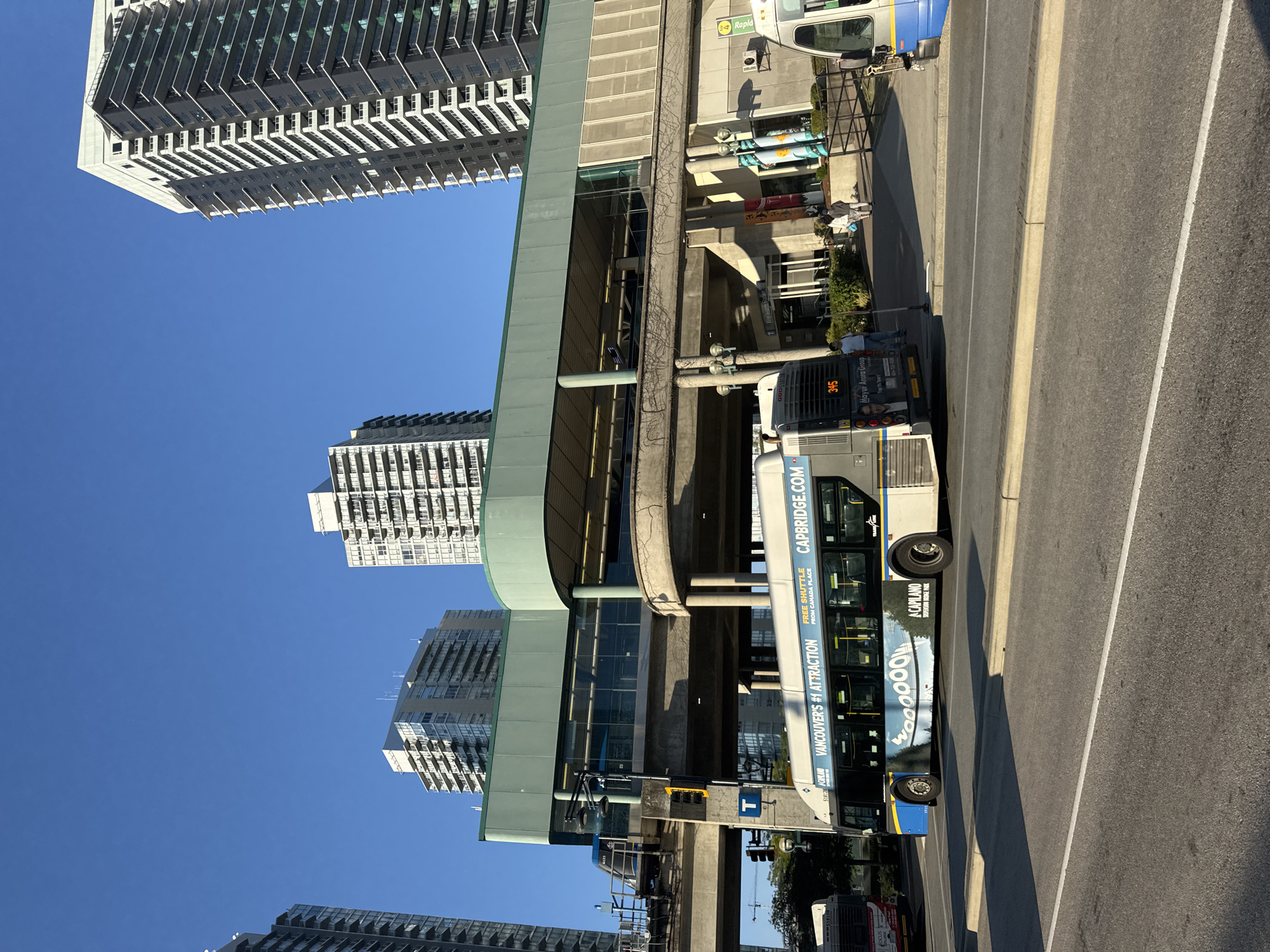 Street-level look at Surrey's modern downtown core