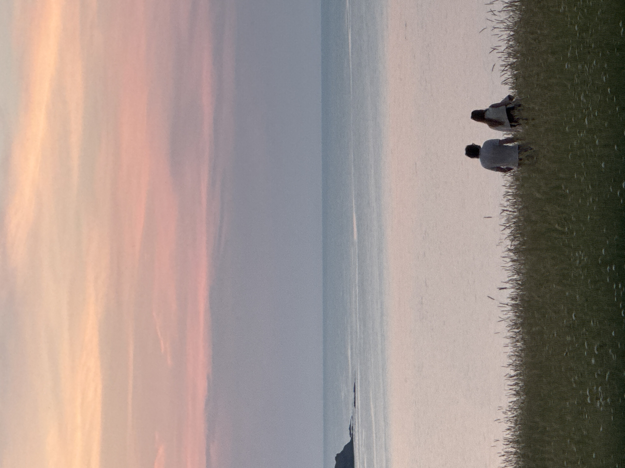 Group enjoys sunset gathering at coastal Sinemorets, Bulgaria