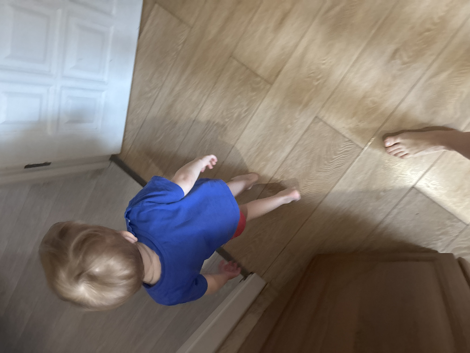 Child's indoor activities documented in Russian home