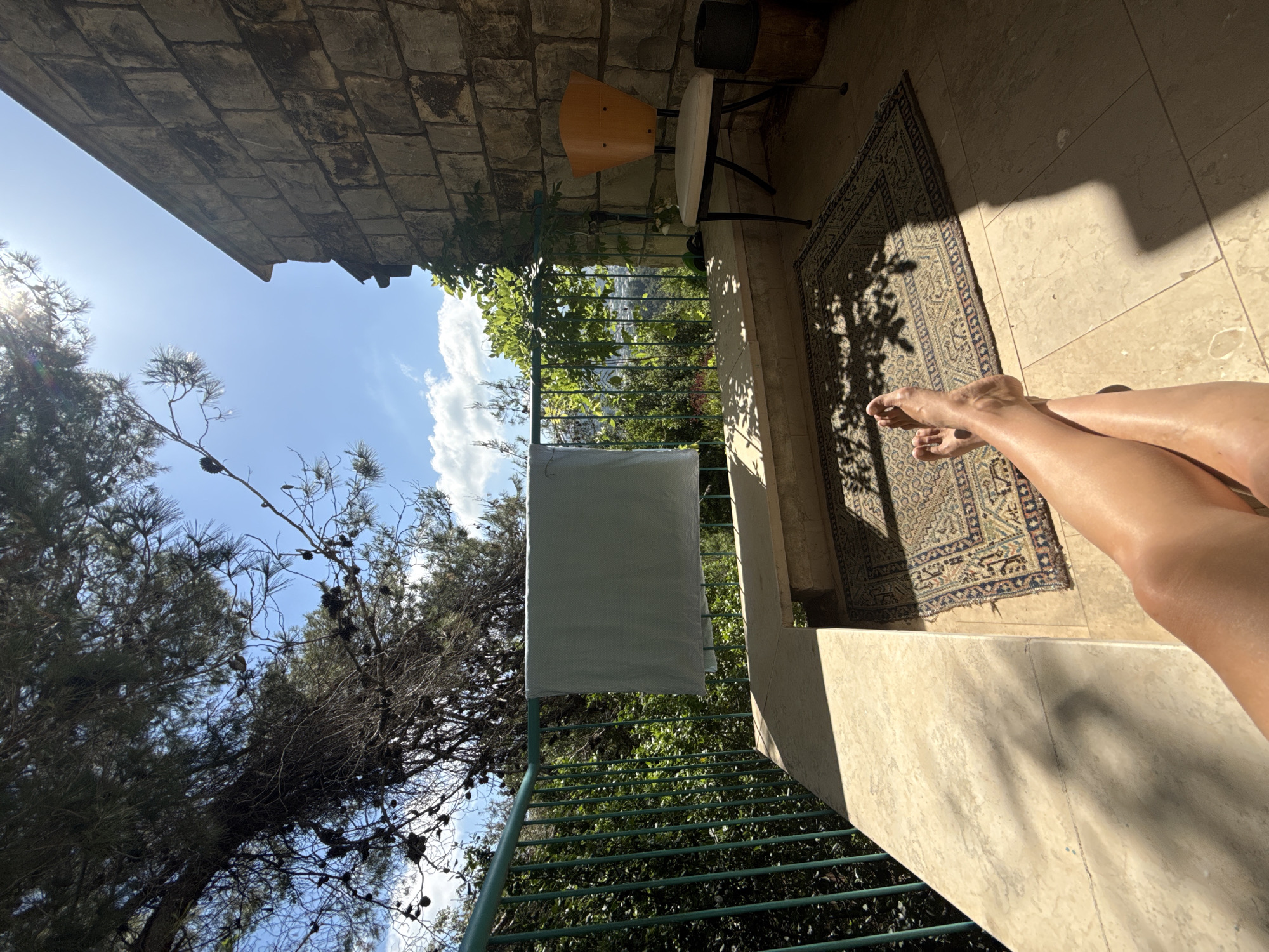 Woman observed on balcony in Maale Yosef, Israel