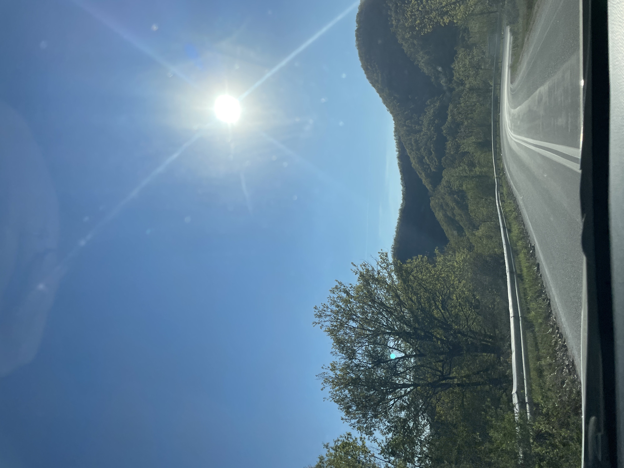 Mountain road documented near Ano Thermes, Greece
