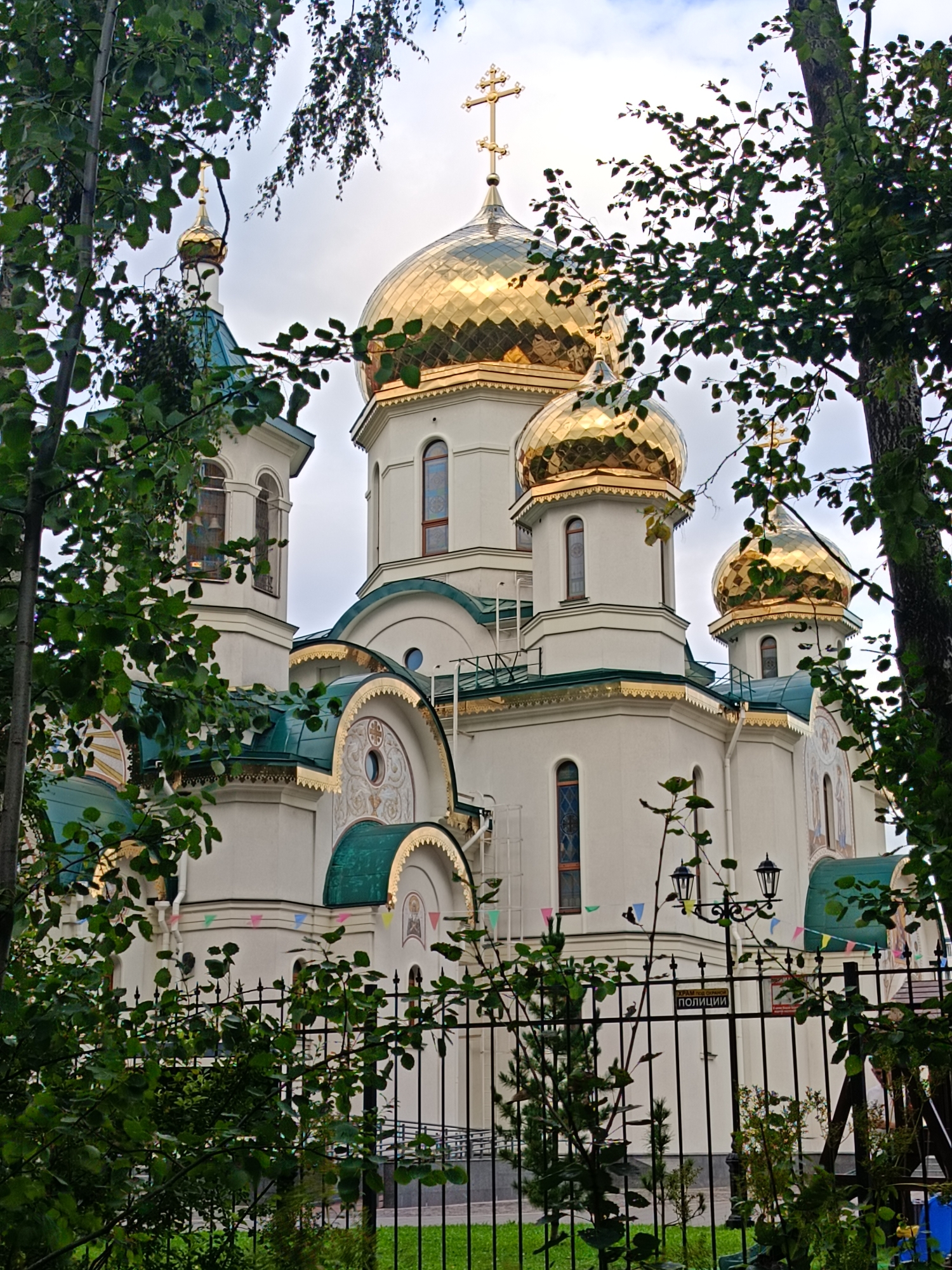 Saint Petersburg's domes and minarets on a cloudy afternoon