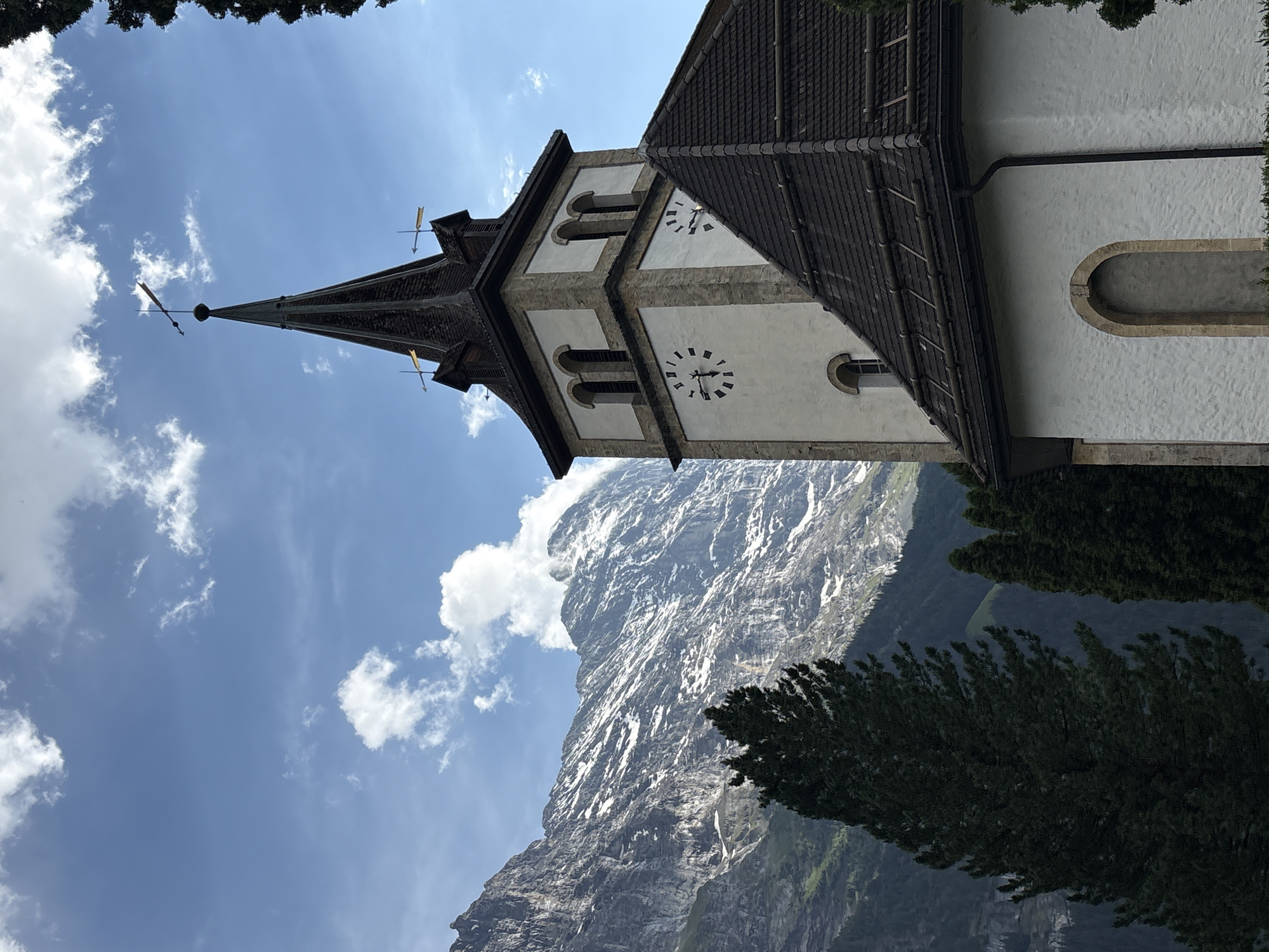 Wandering through Grindelwald on a summer afternoon