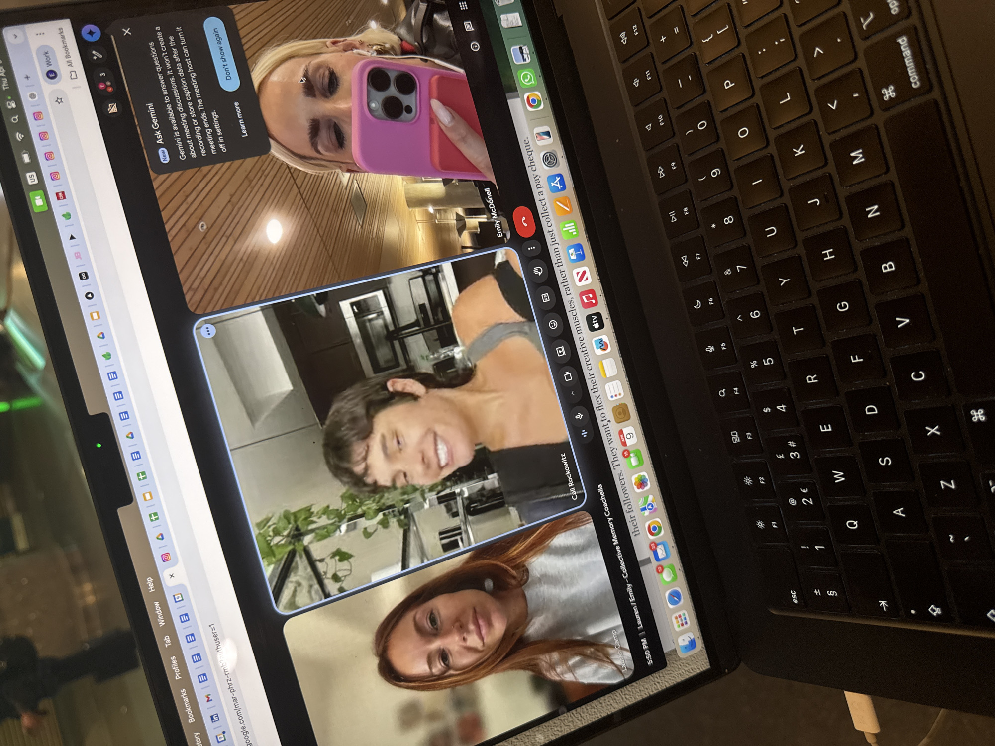 Video call participants spotted at Gardermoen Airport Norway