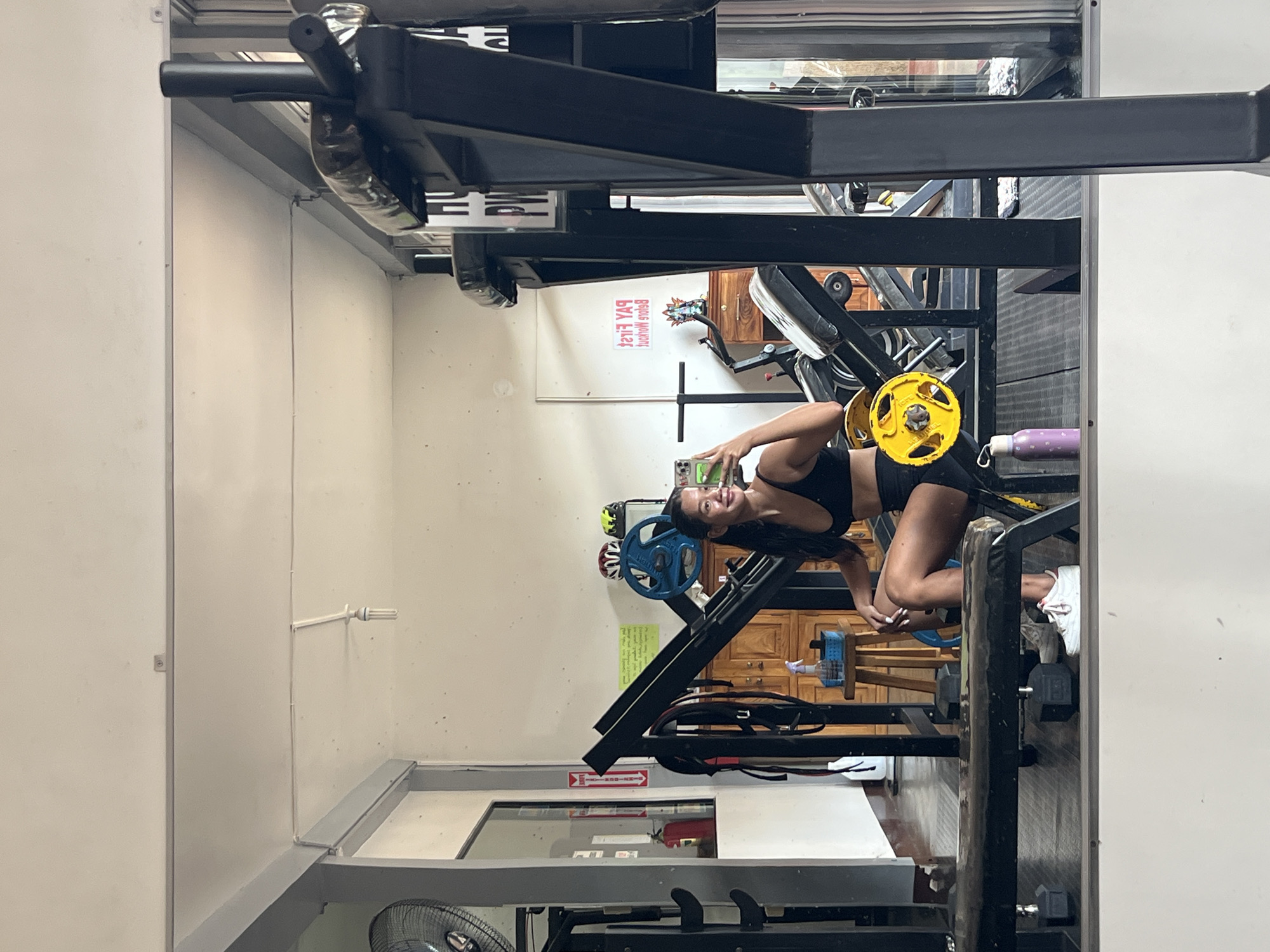 Gym mirror selfies in Cuyo, Philippines