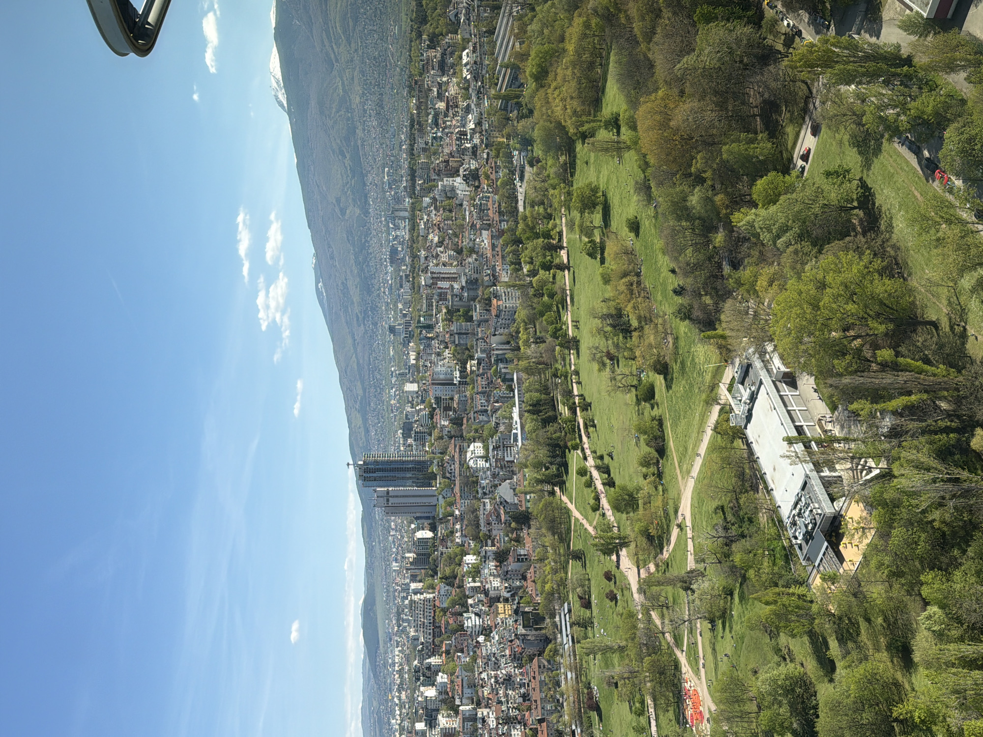 Aerial view captures Sofia cityscape near Vitosha Mountain
