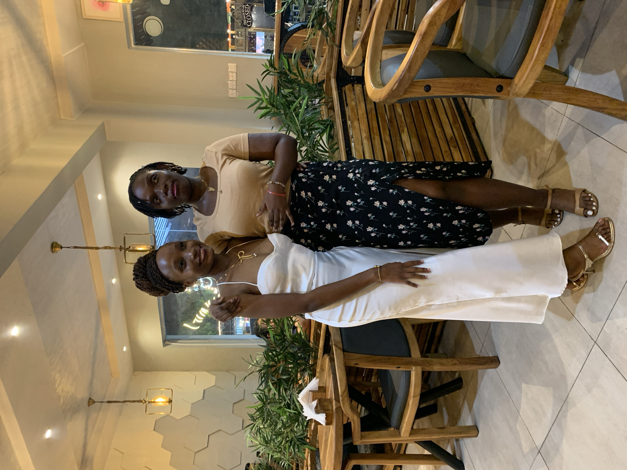 Women gather for dinner at Dar es Salaam restaurant