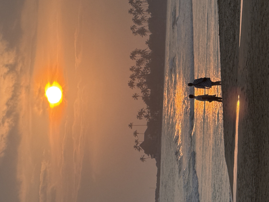 Dramatic sunrise captured on Dikwella beach, Sri Lanka