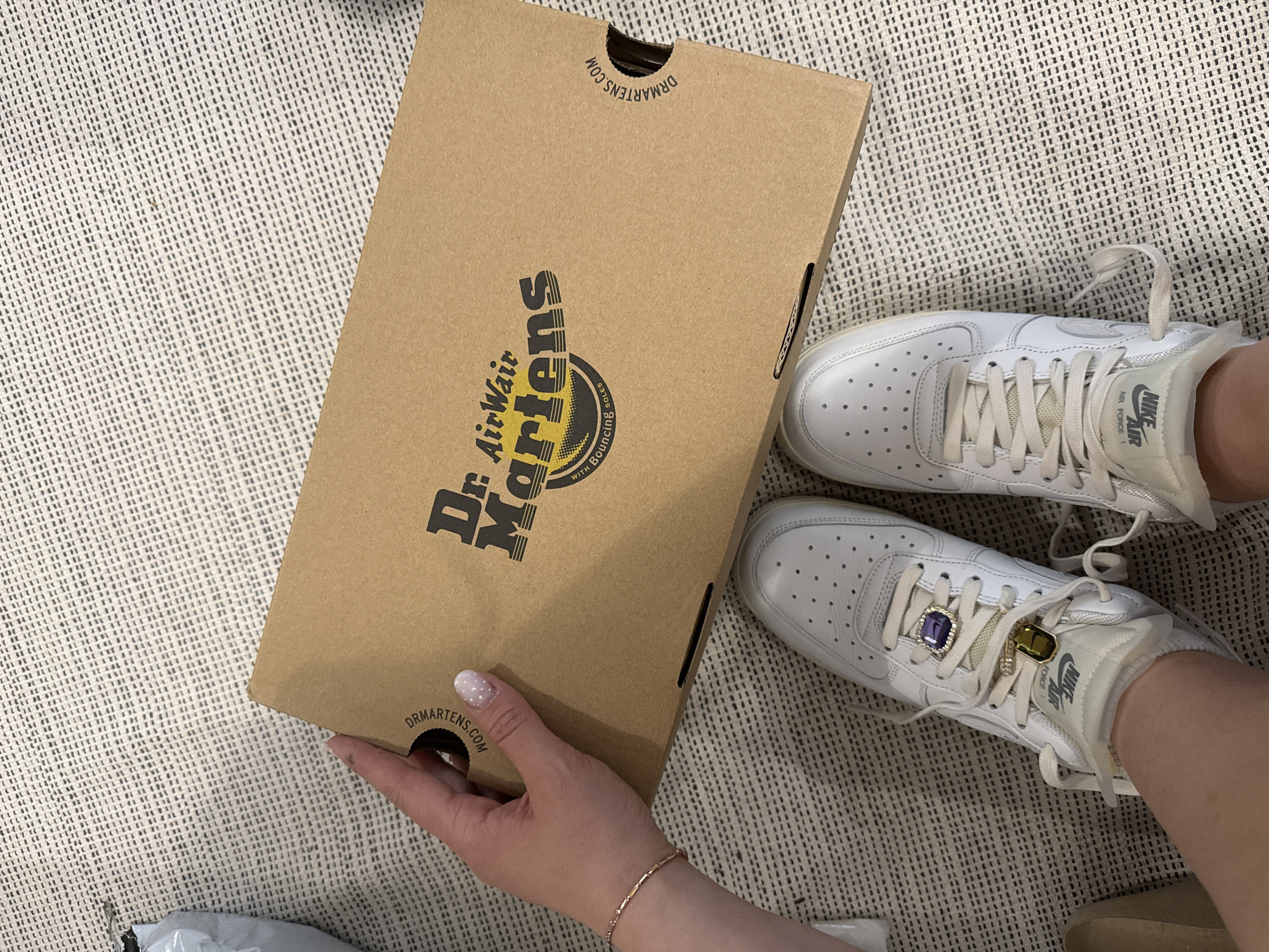 New shoes unboxed and displayed in Hainburg an der Donau