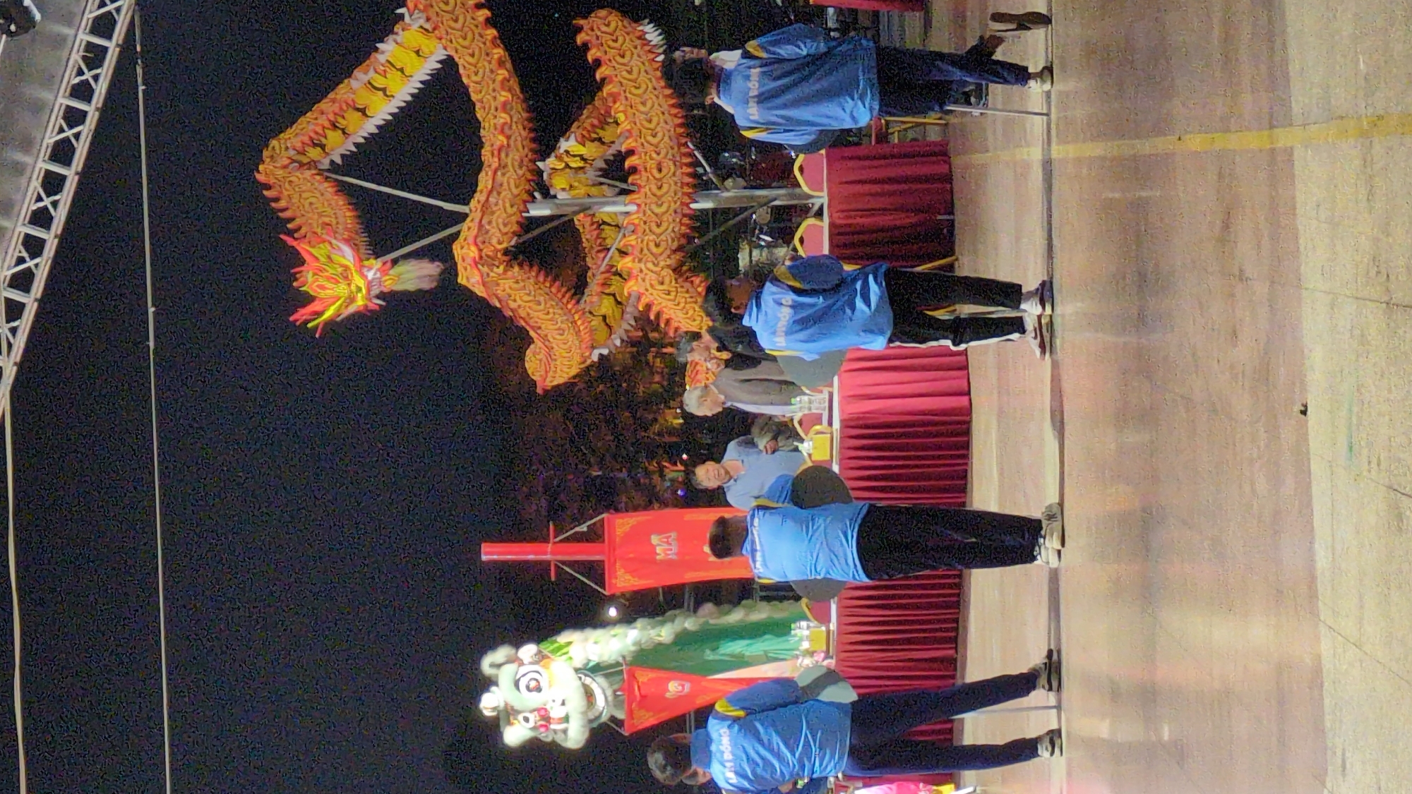 Lion dance performance captured in Da Lat, Vietnam