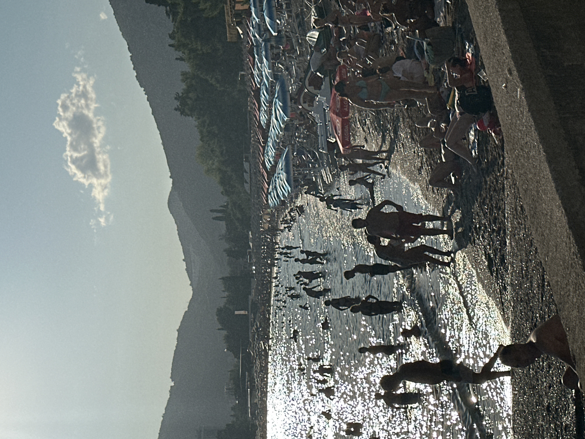 Busy summer afternoon along the Budva waterfront