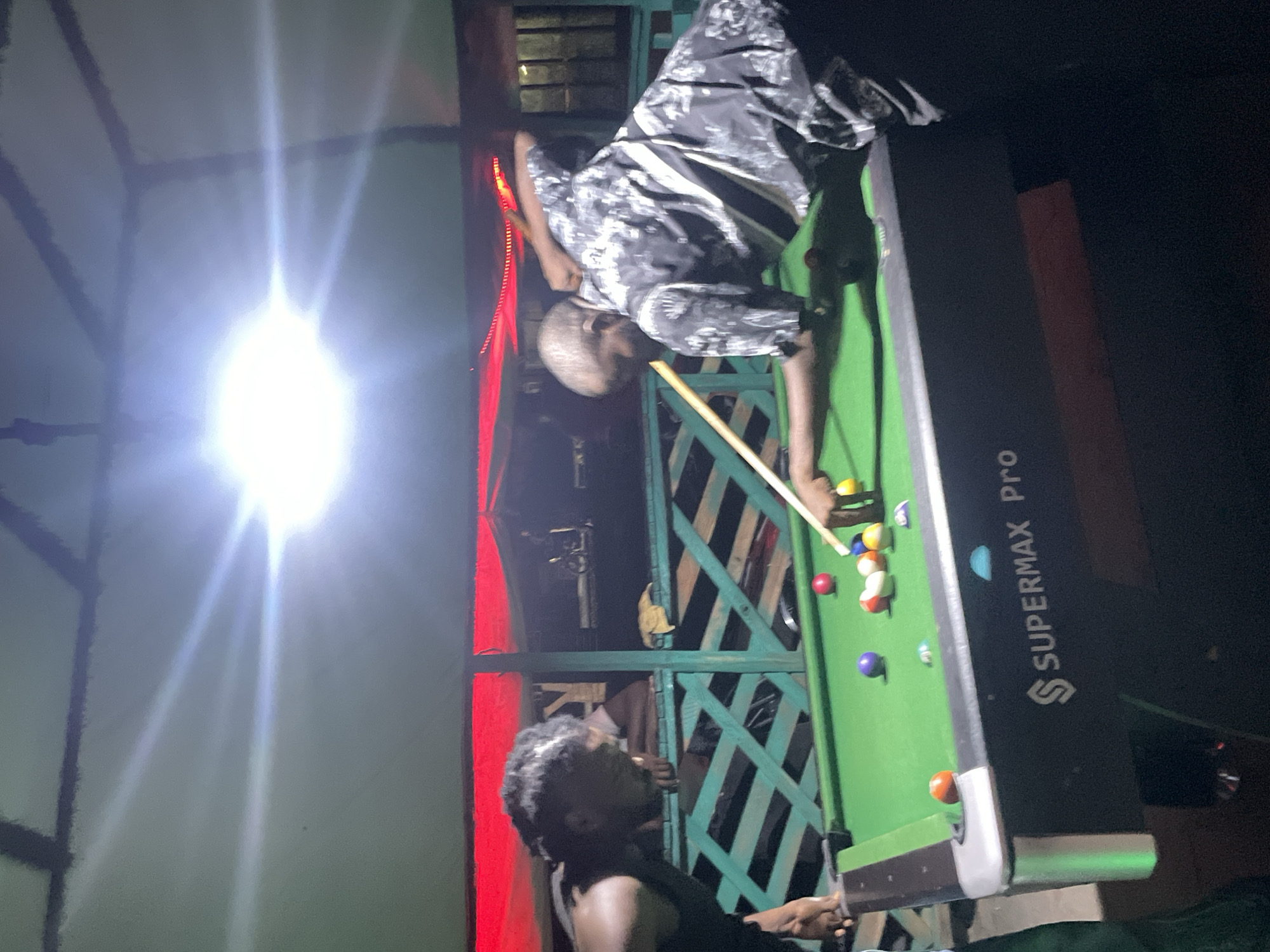 Nighttime pool game captured by witnesses in Lokoja, Nigeria