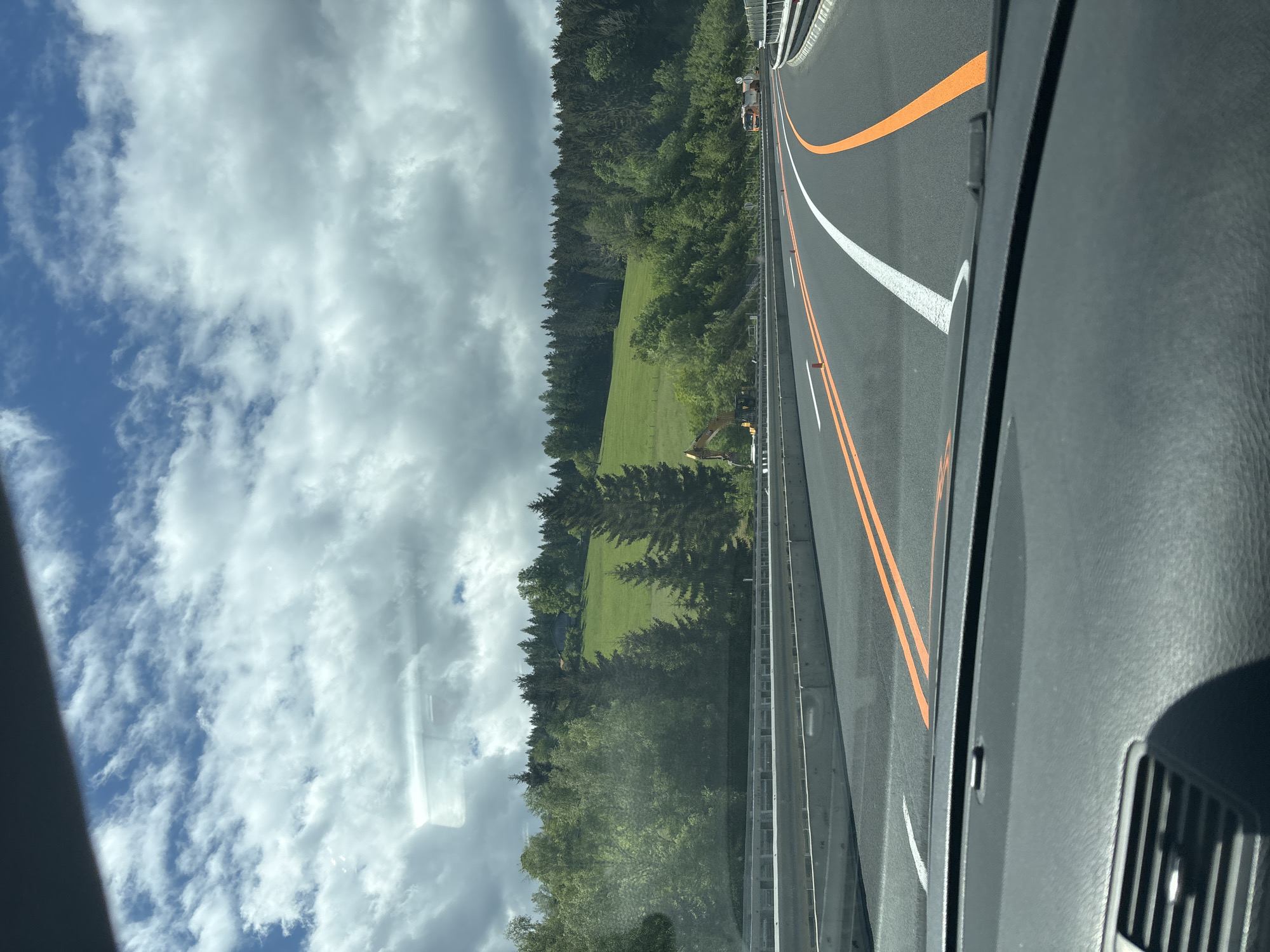 Fresh asphalt observed on highway near Edelschrott, Austria