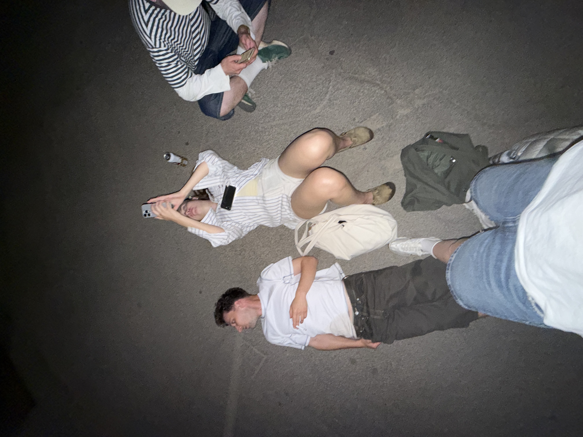 Evening gathering of friends in Cukarica, Serbia