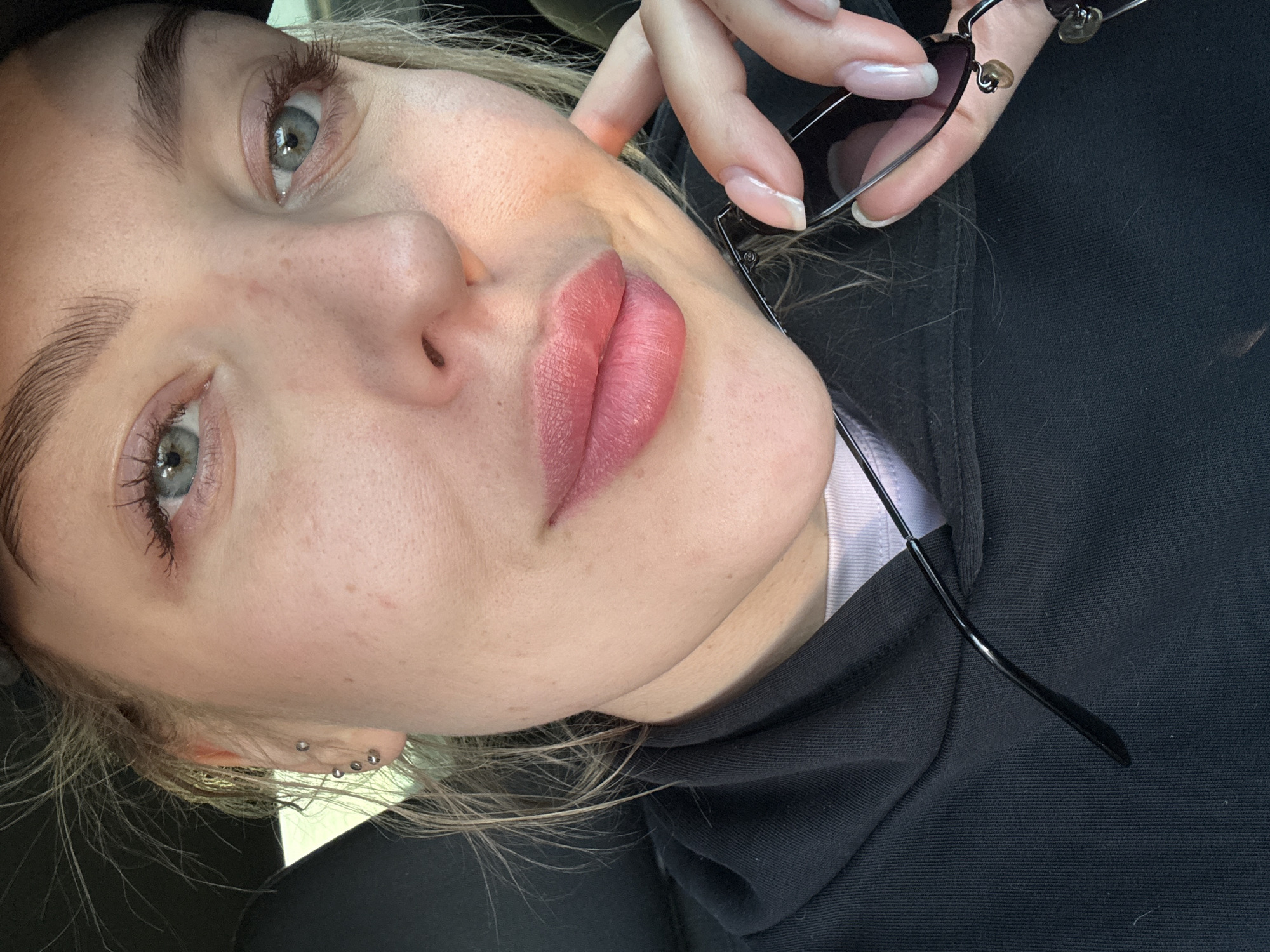 Routine car stop documented in Sherlovaya Gora, Russia