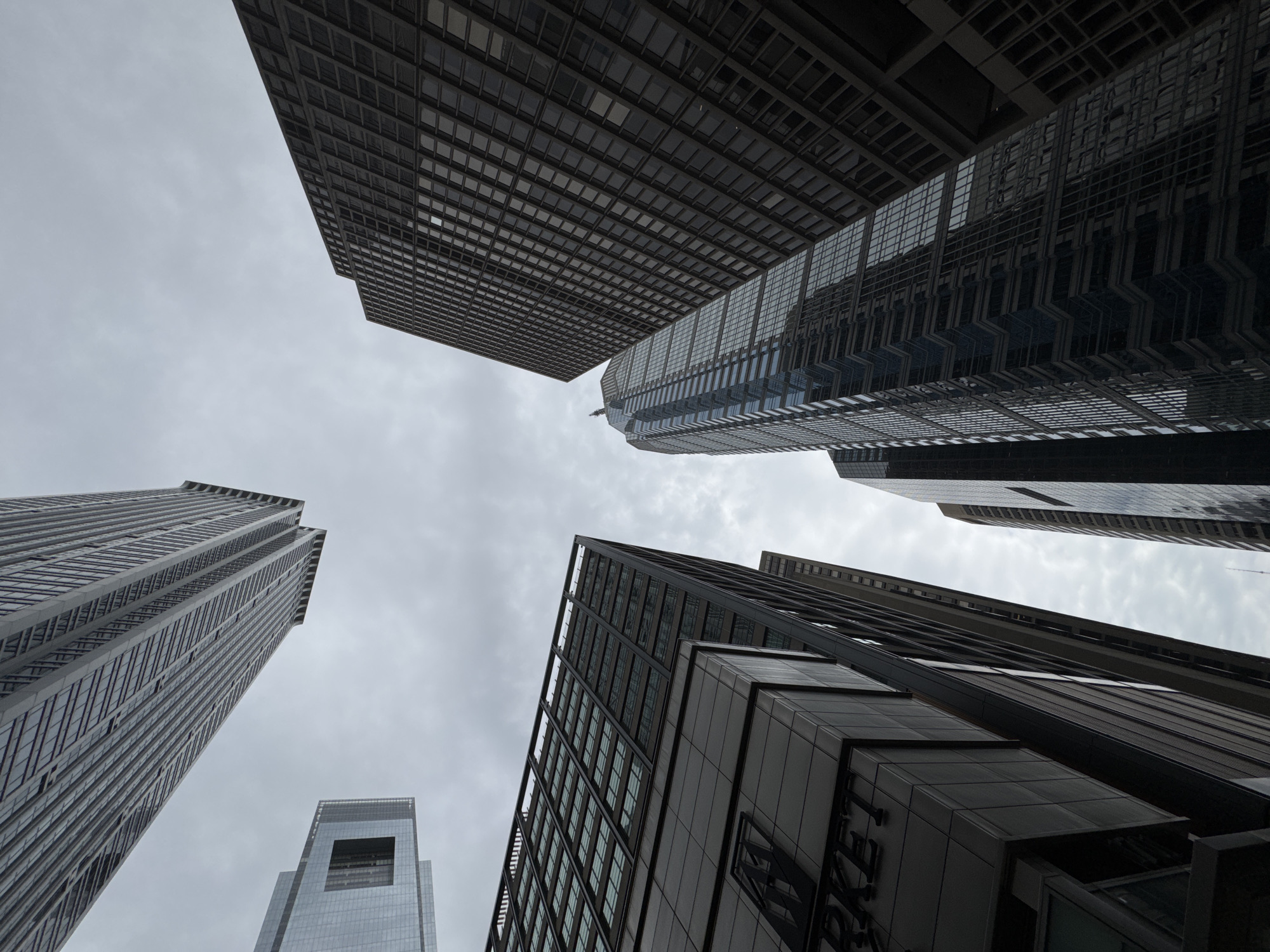 Philadelphia downtown scenes documented under overcast afternoon skies